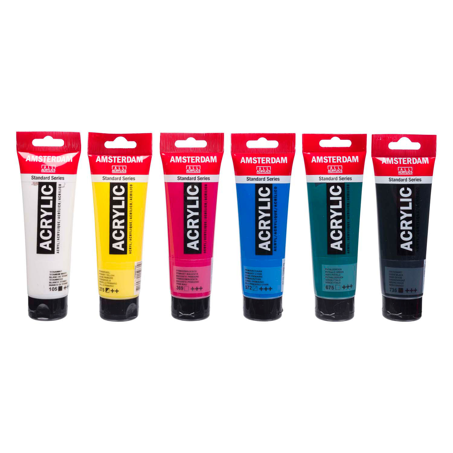 Amsterdam Standard Series Acrylverf Educatie Set 120ml, 6dlg.