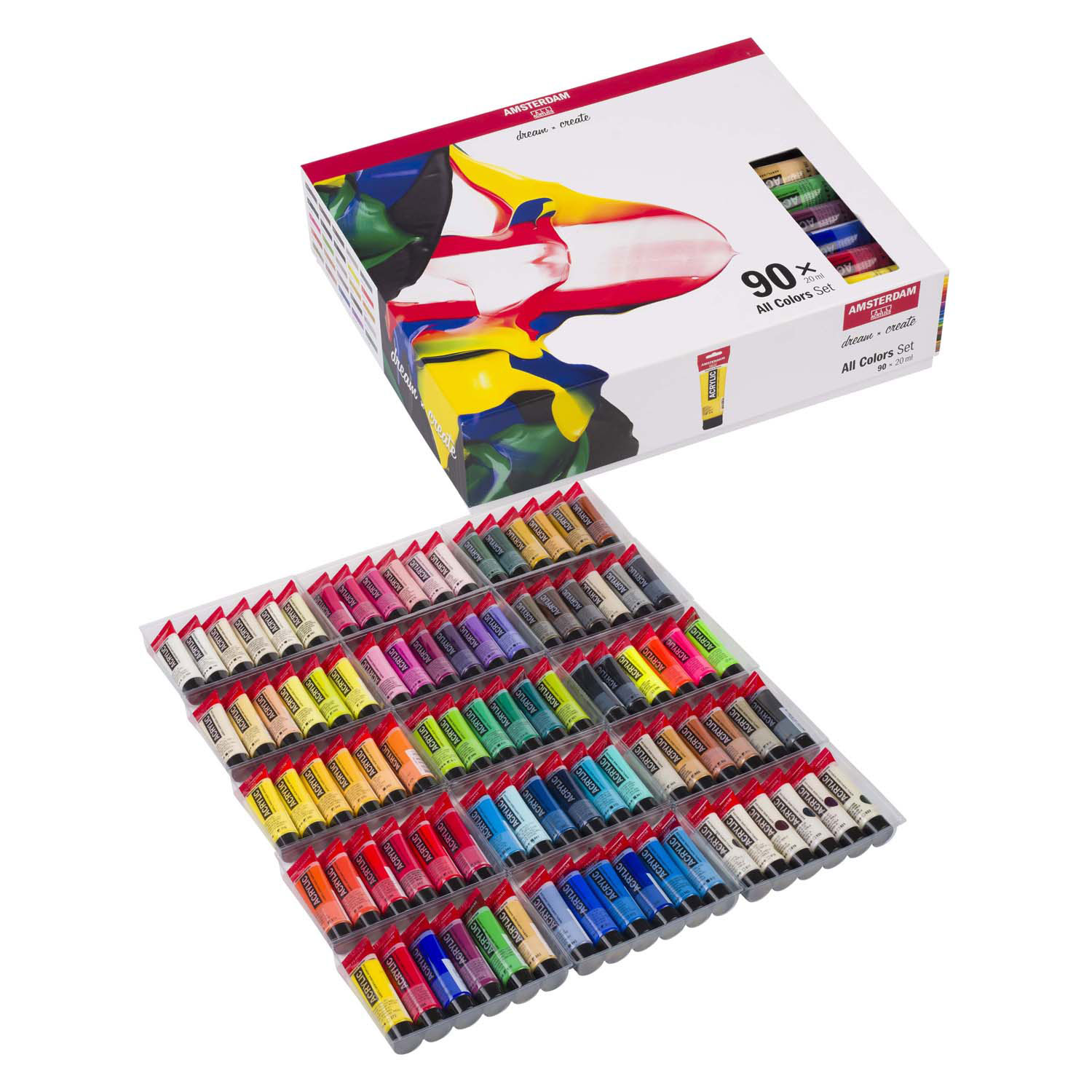 Amsterdam Standard Series Acrylverf Complete Collectie Set 20ml, 90dlg.