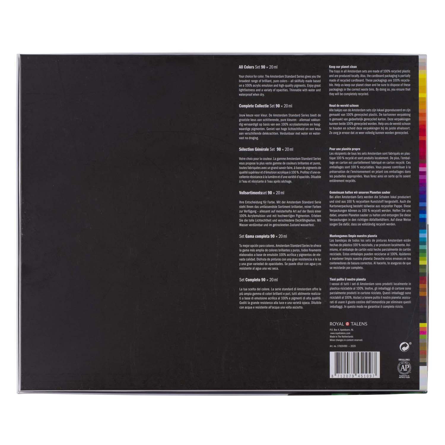 Amsterdam Standard Series Acrylverf Complete Collectie Set 20ml, 90dlg.