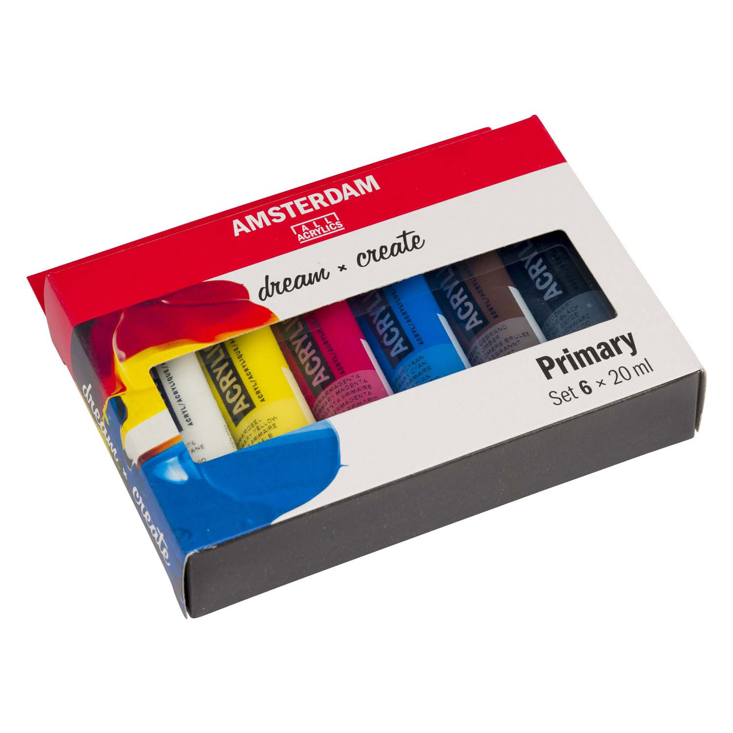 Amsterdam Standard Series Acrylverf Primaire Set 20ml, 6dlg.