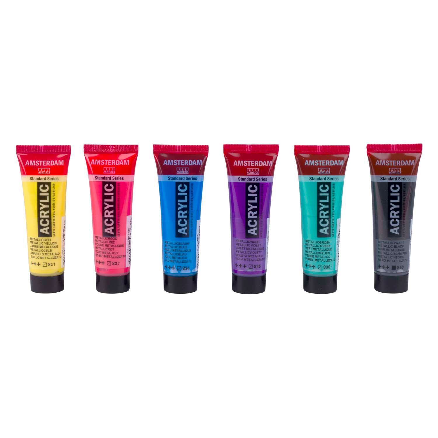 Amsterdam Standard Series Acrylverf Kleurrijke Metallic Set 20ml, 6dlg.