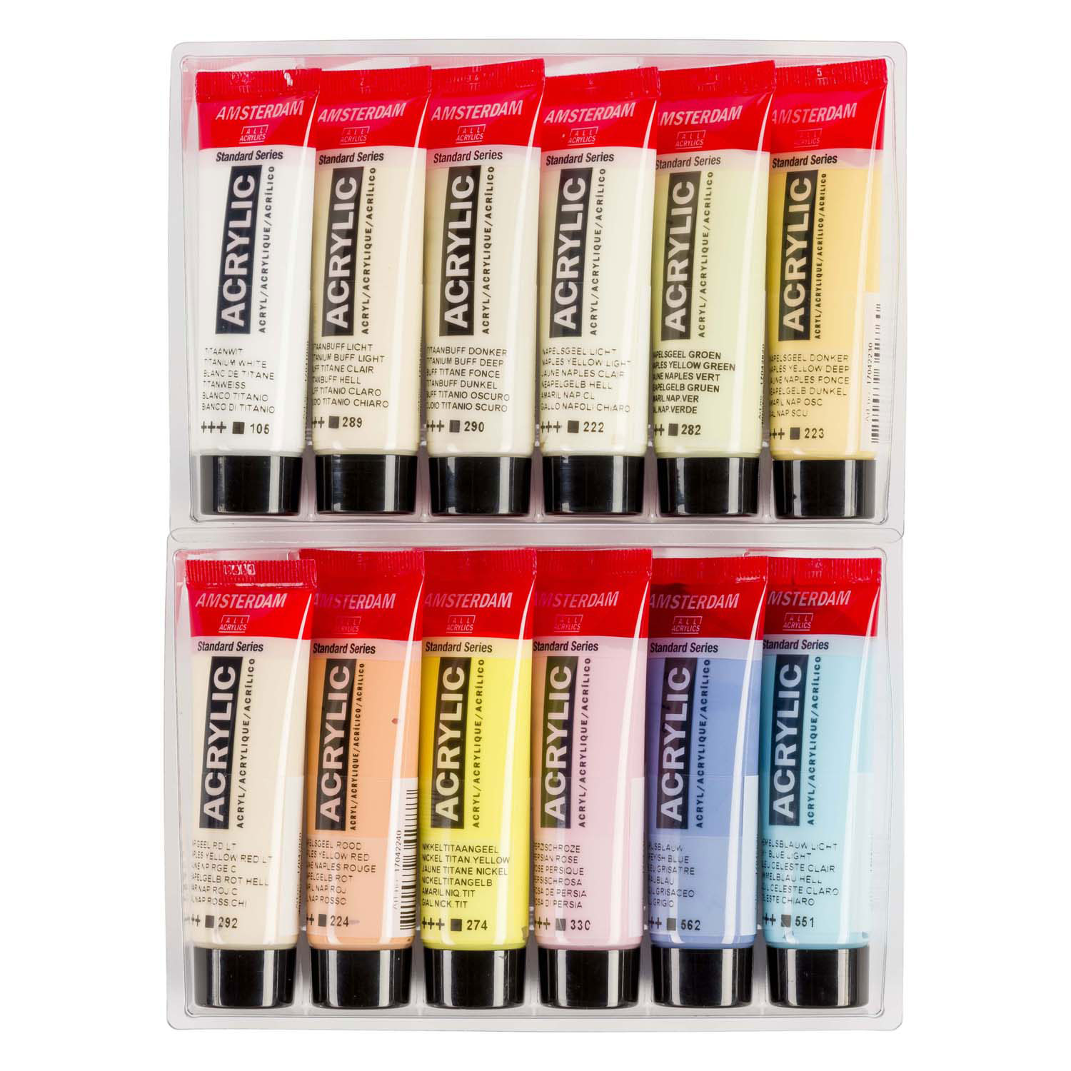 Amsterdam Standard Series Acrylverf Pastel Set 20ml, 12dlg.