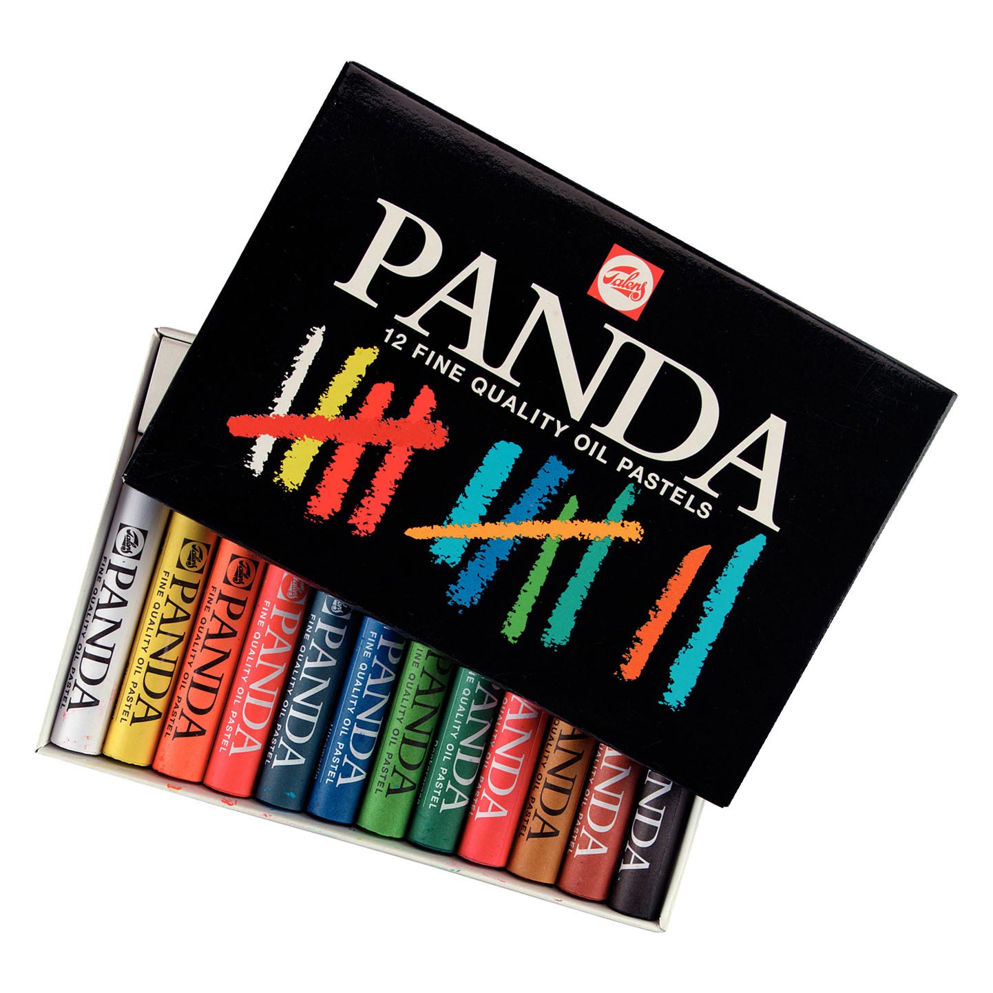 Pastels à l'huile Talens Panda, 12 pièces