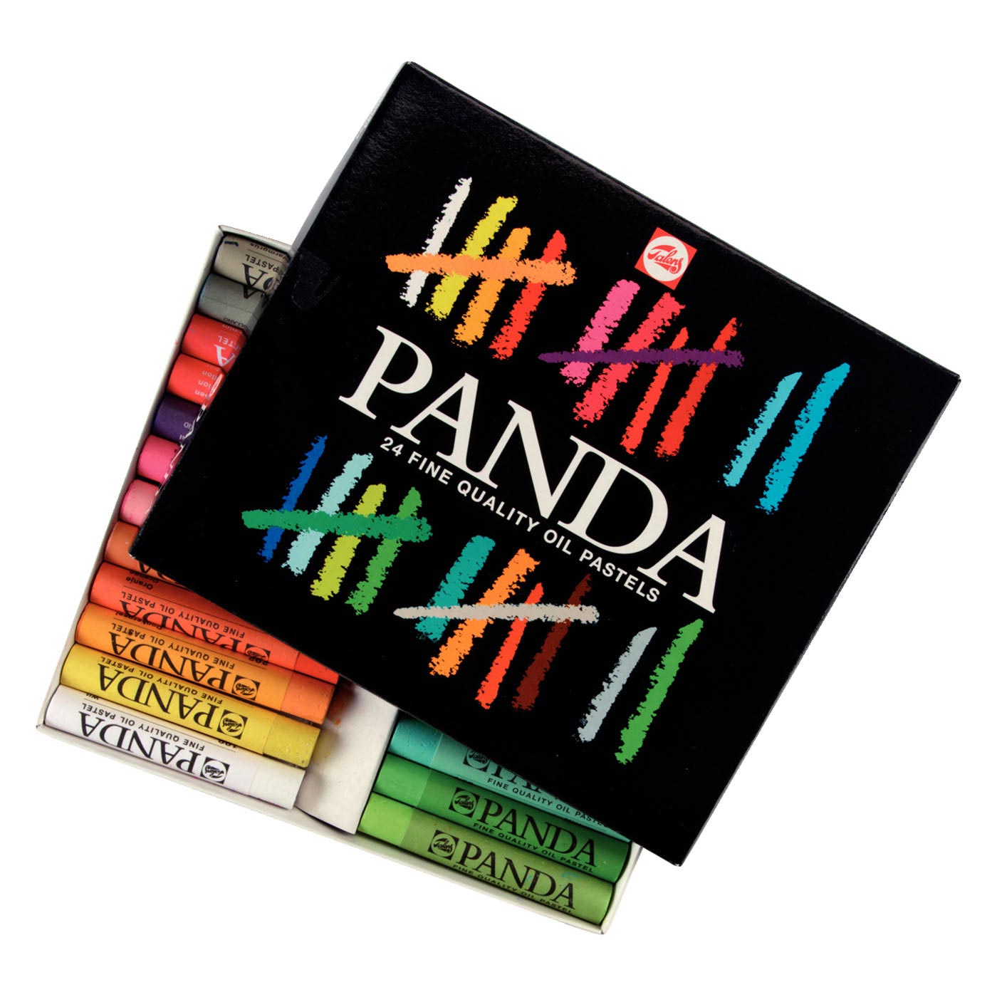 Pastels à l'huile Talens Panda, 24 pièces