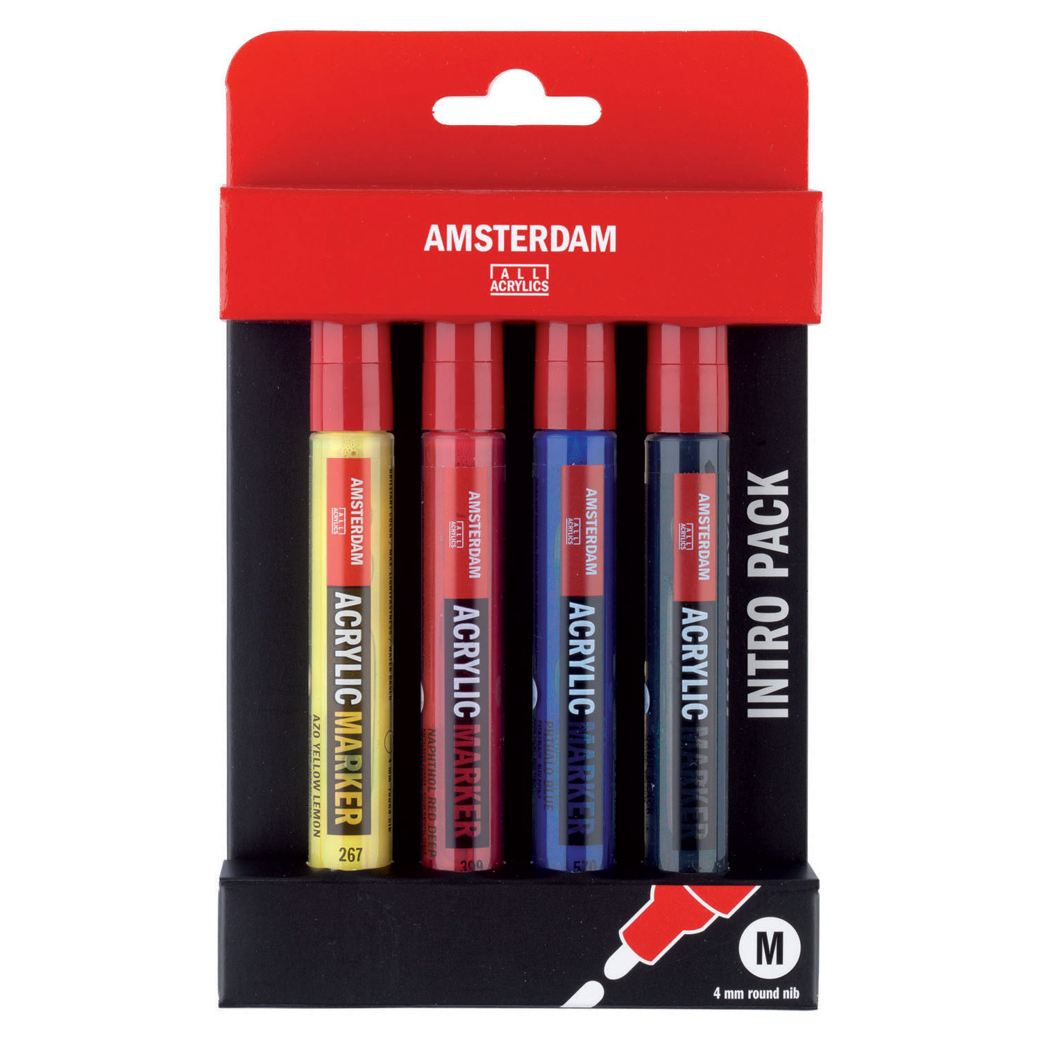 Amsterdam Acryl Marker Basisset, 4dlg.