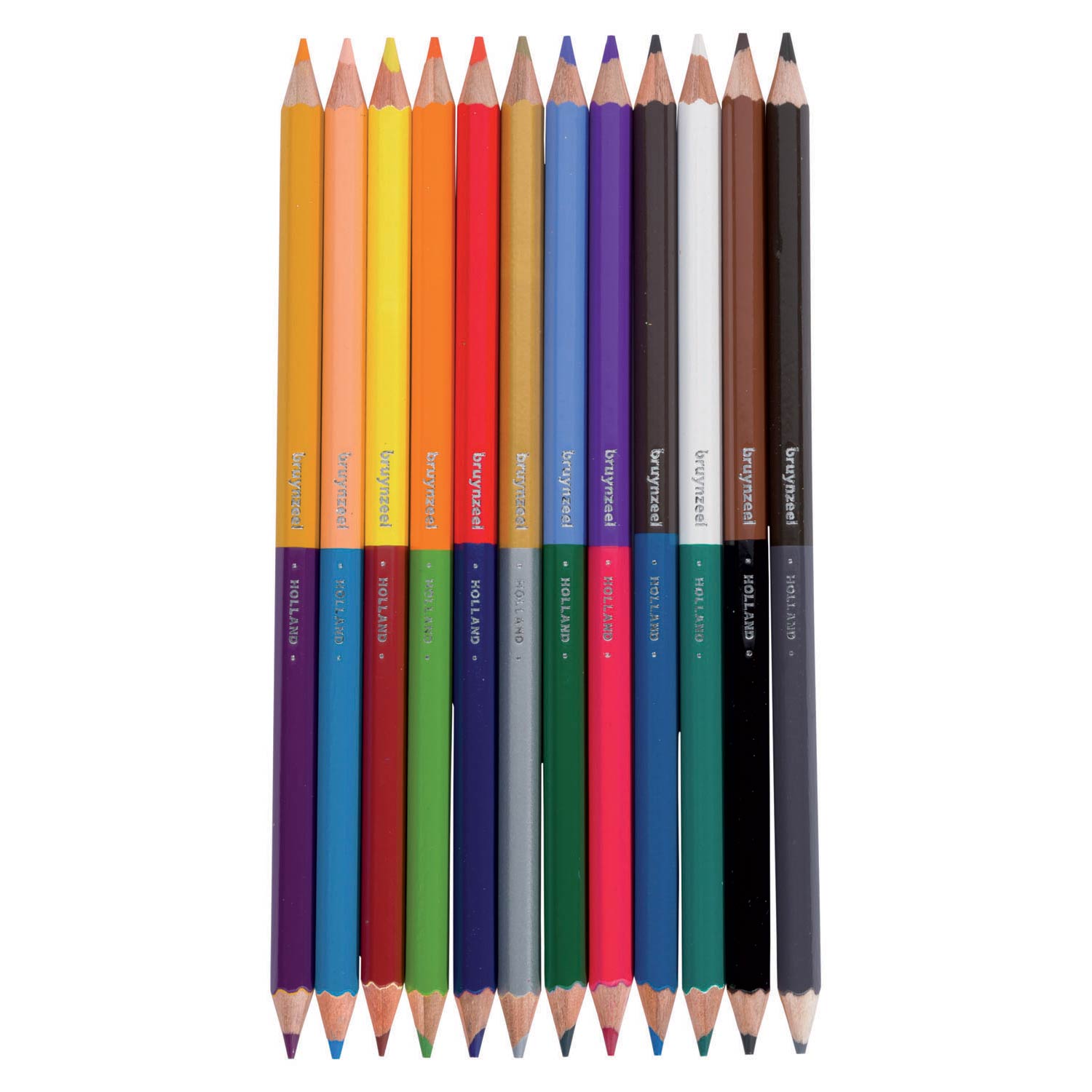 Crayons de couleur Bruynzeel Kids Twin Point, 12 pcs.
