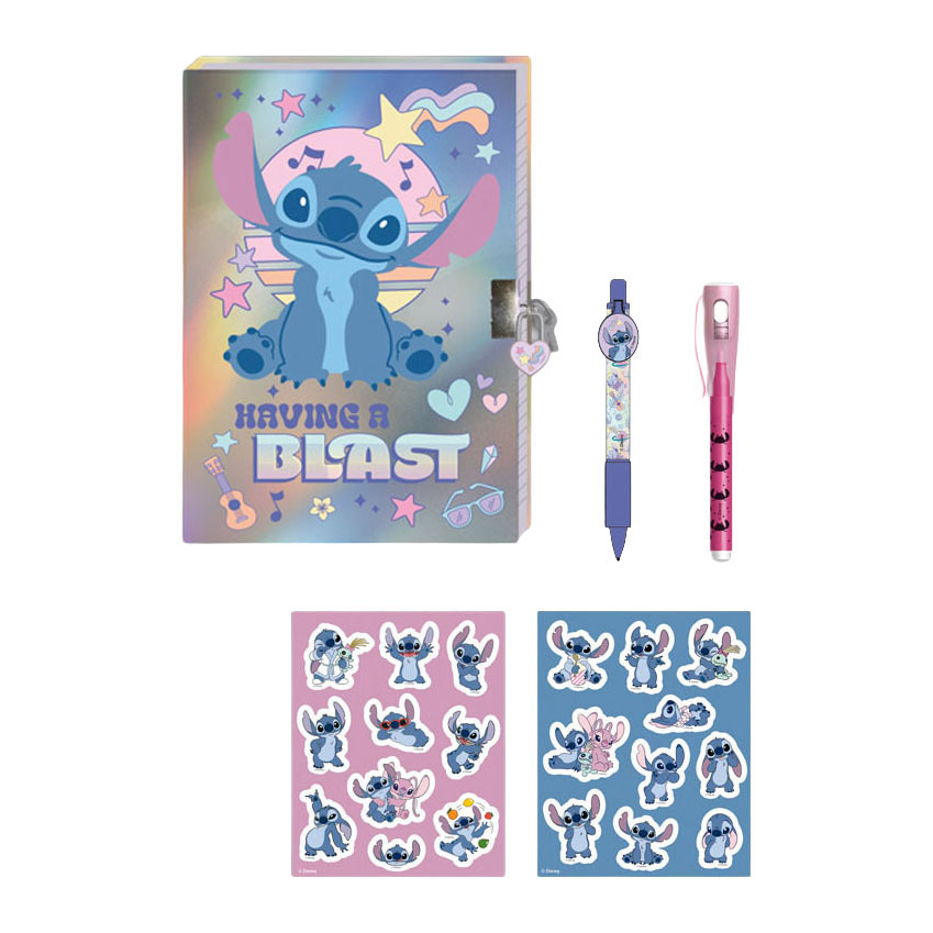 Lilo & Stitch Tagebuch mit Schloss, Zauberstiften und Aufklebern