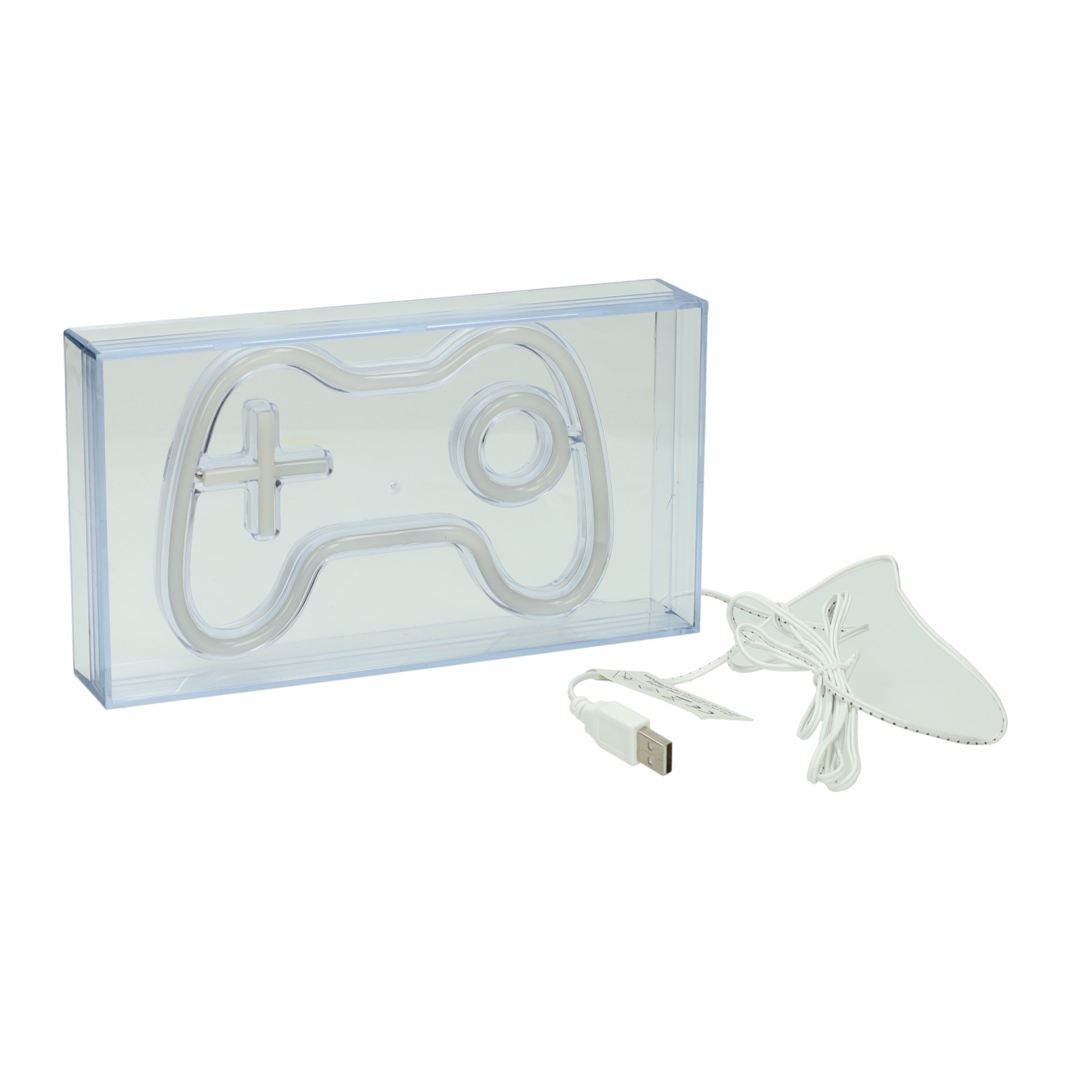 LED-Neon-Lampenbox für Spielkonsole, 23 x 4 x 13 cm