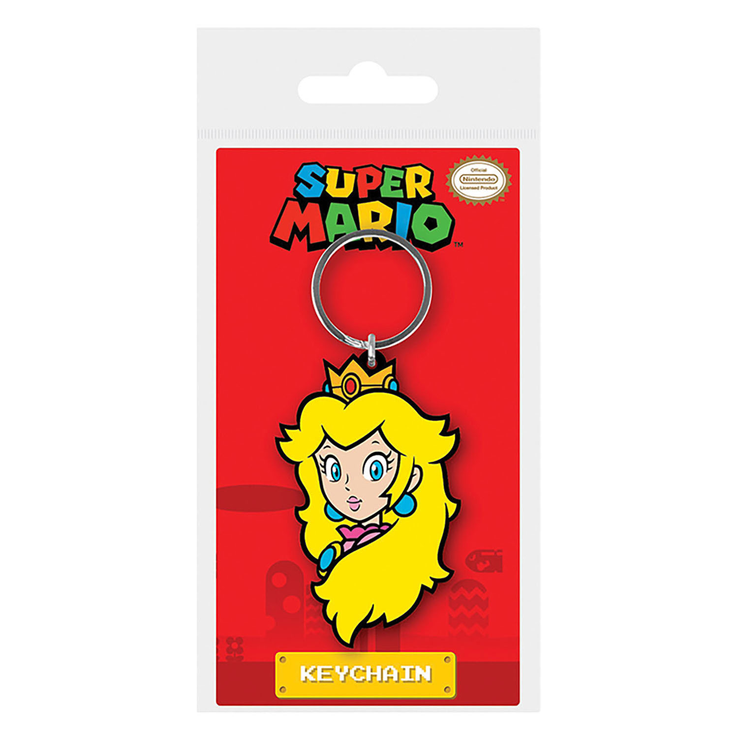 Porte-clés Super Mario Princesse Peach en PVC