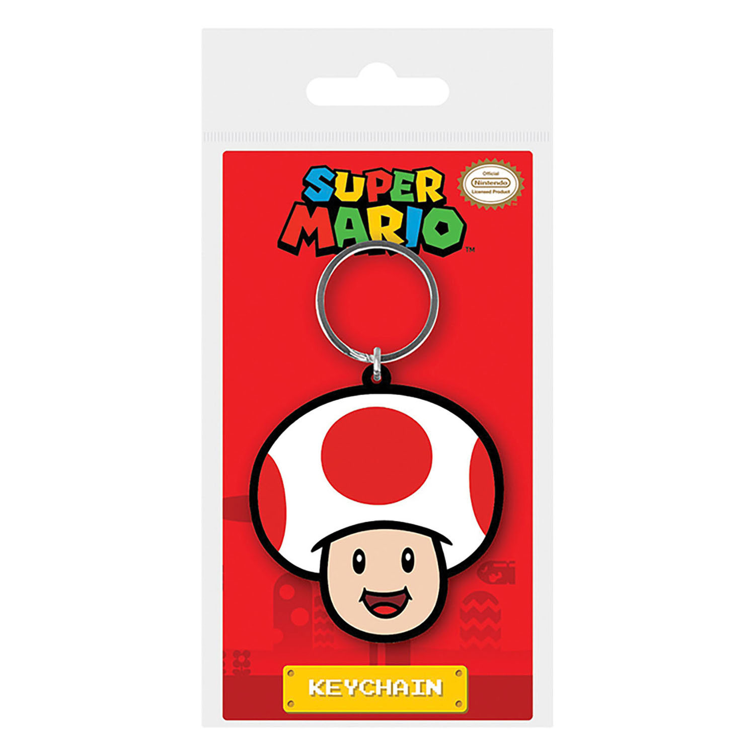 Porte-clés Super Mario Toad en PVC