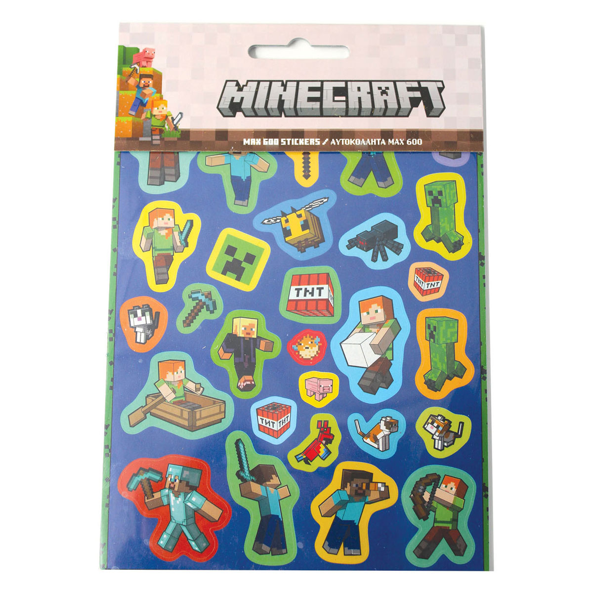 Livre d'autocollants Minecraft - 600 autocollants