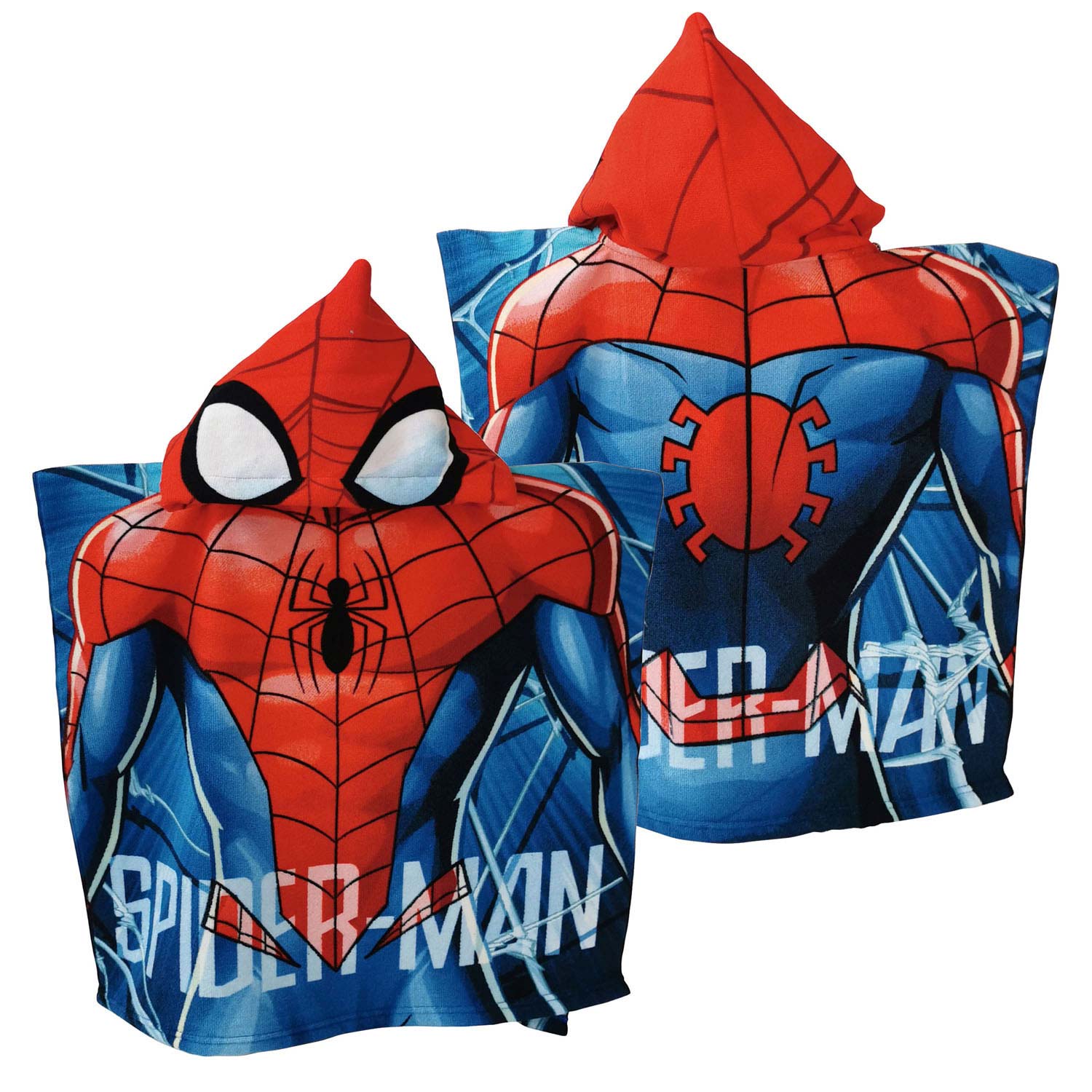 Handtuchponcho Spiderman, 55x55cm