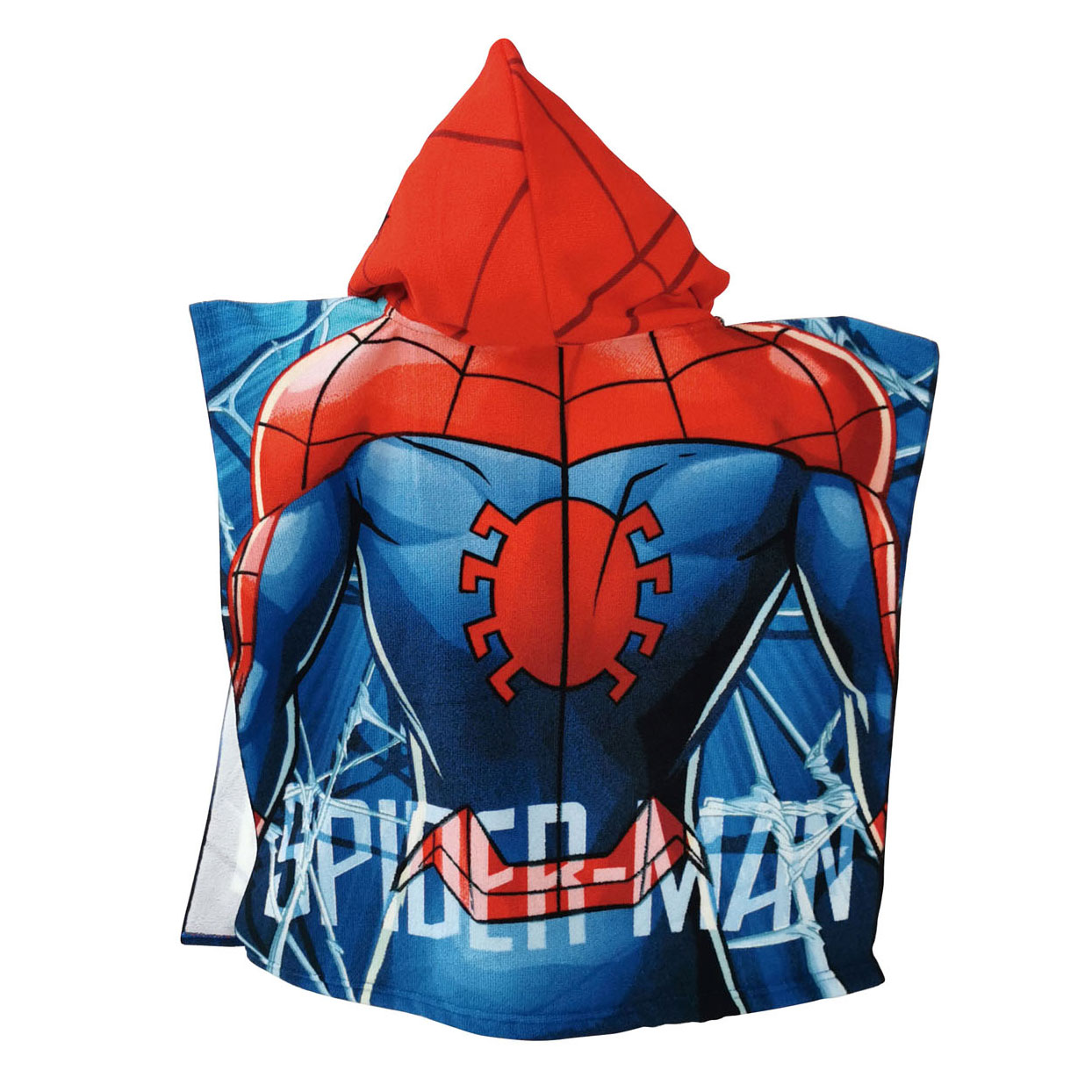 Handtuchponcho Spiderman, 55x55cm