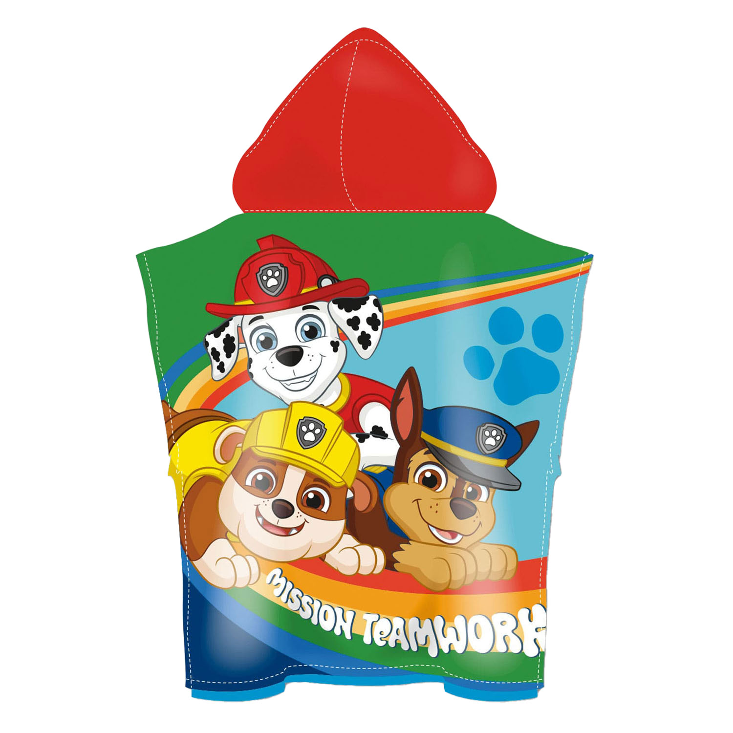 Handdoek Poncho PAW Patrol,110x55