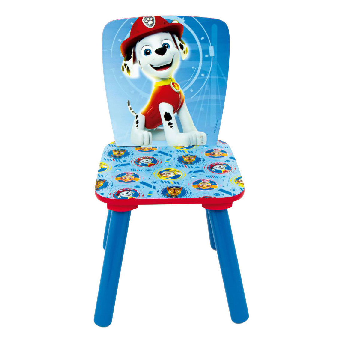 Ensemble table et deux chaises en bois Pat' Patrouille - 3 pièces