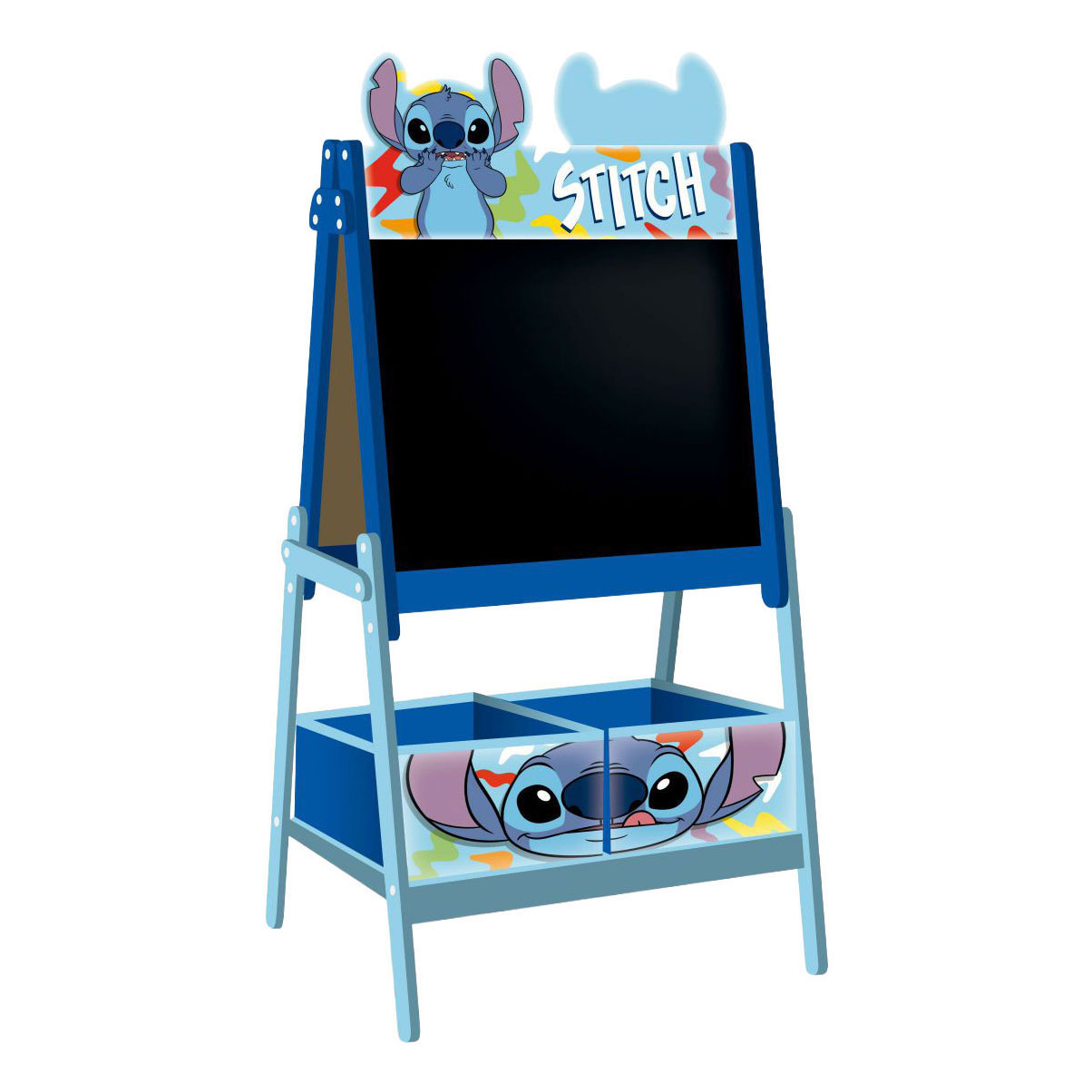 Houten Dubbelzijdig Schoolbord Stitch