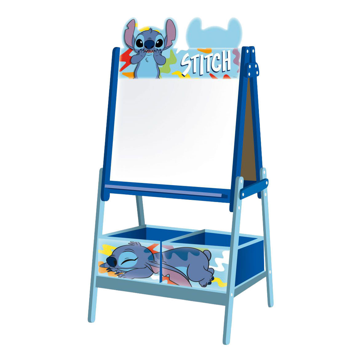 Houten Dubbelzijdig Schoolbord Stitch