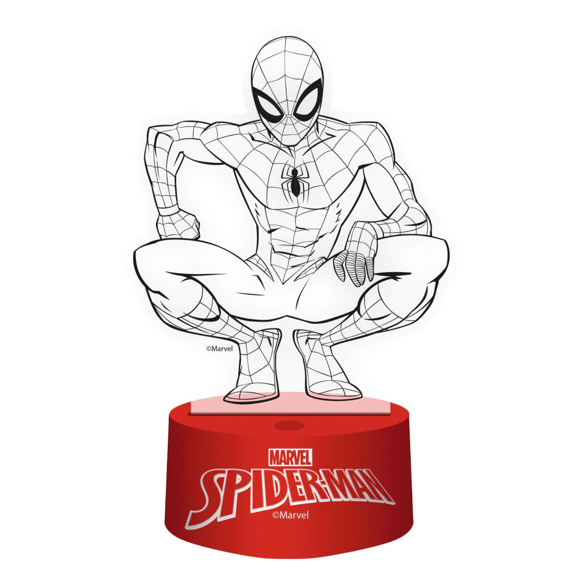 Lampe 3D avec télécommande Spiderman