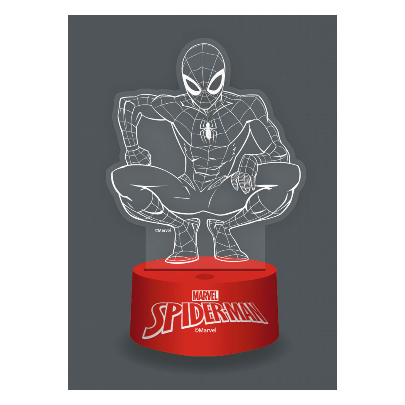 Lampe 3D avec télécommande Spiderman