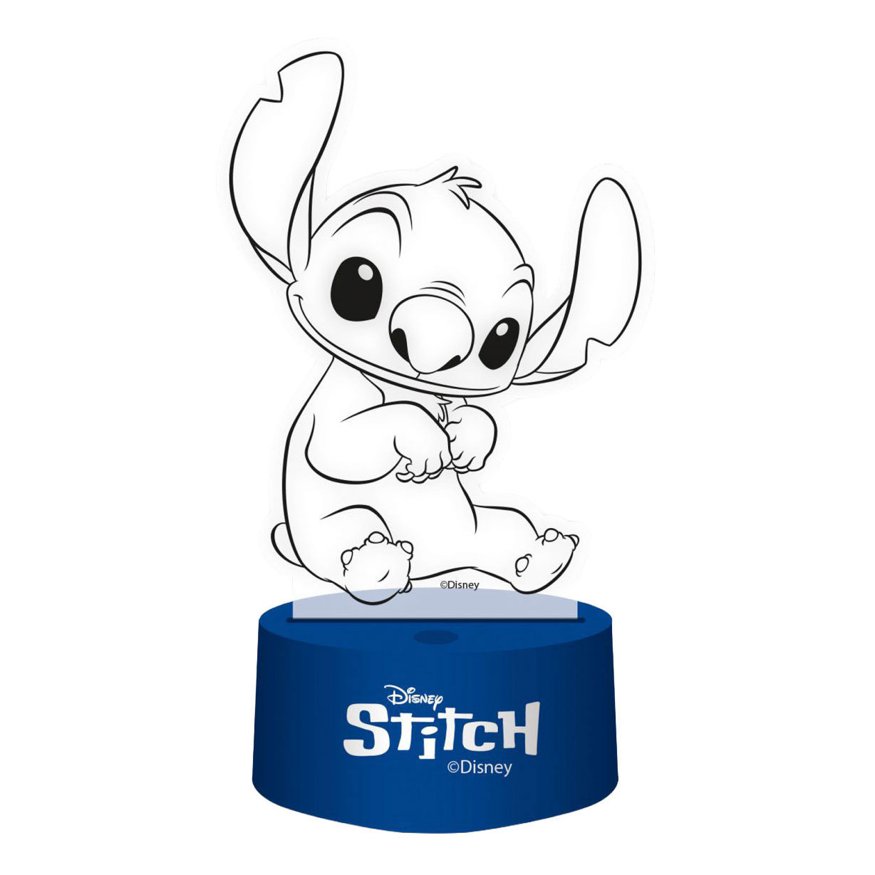 Lampe 3D avec télécommande Stitch