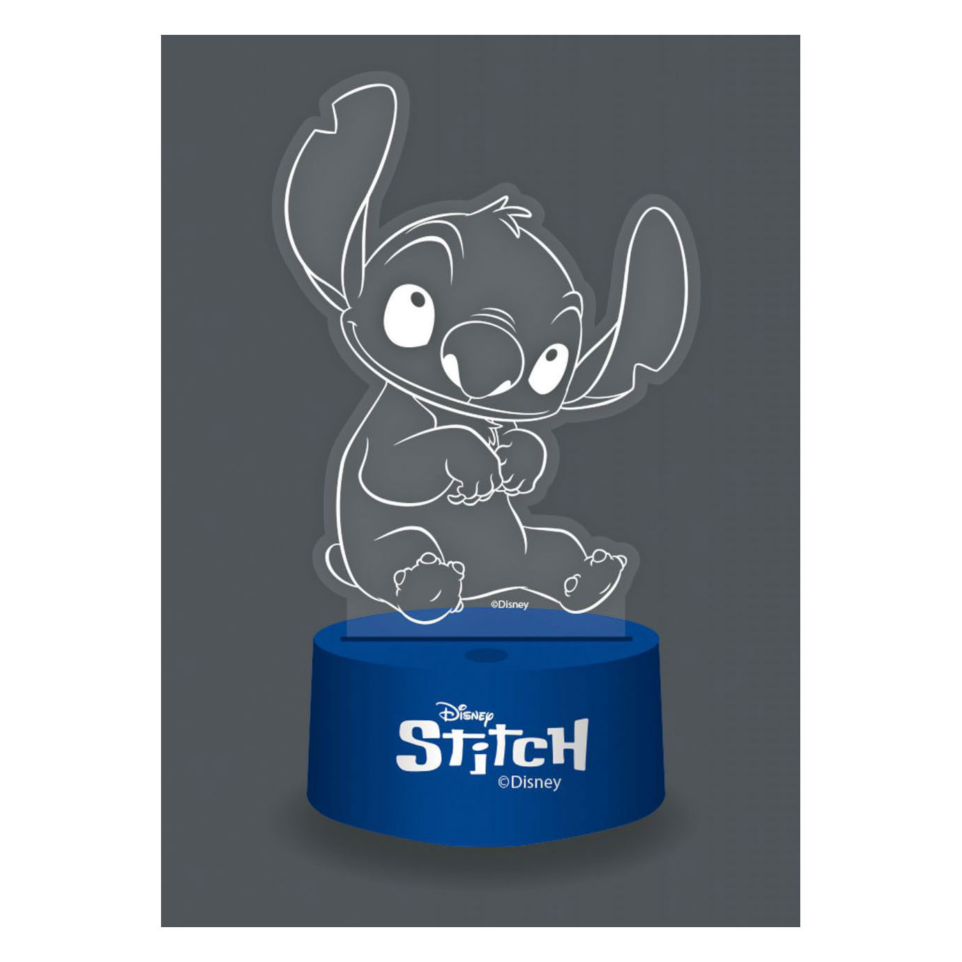 Lampe 3D avec télécommande Stitch