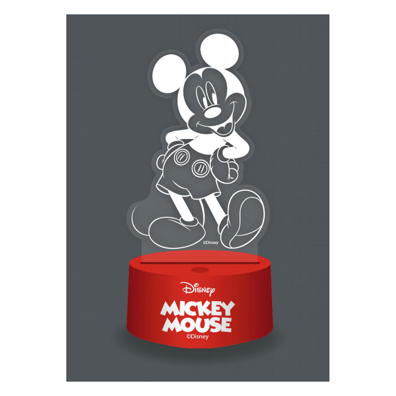 Lampe 3D Mickey Mouse avec télécommande
