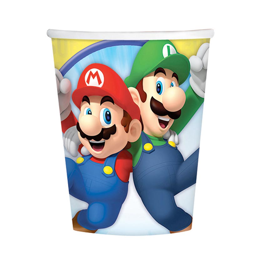 Gobelets Super Mario , 8 pièces.