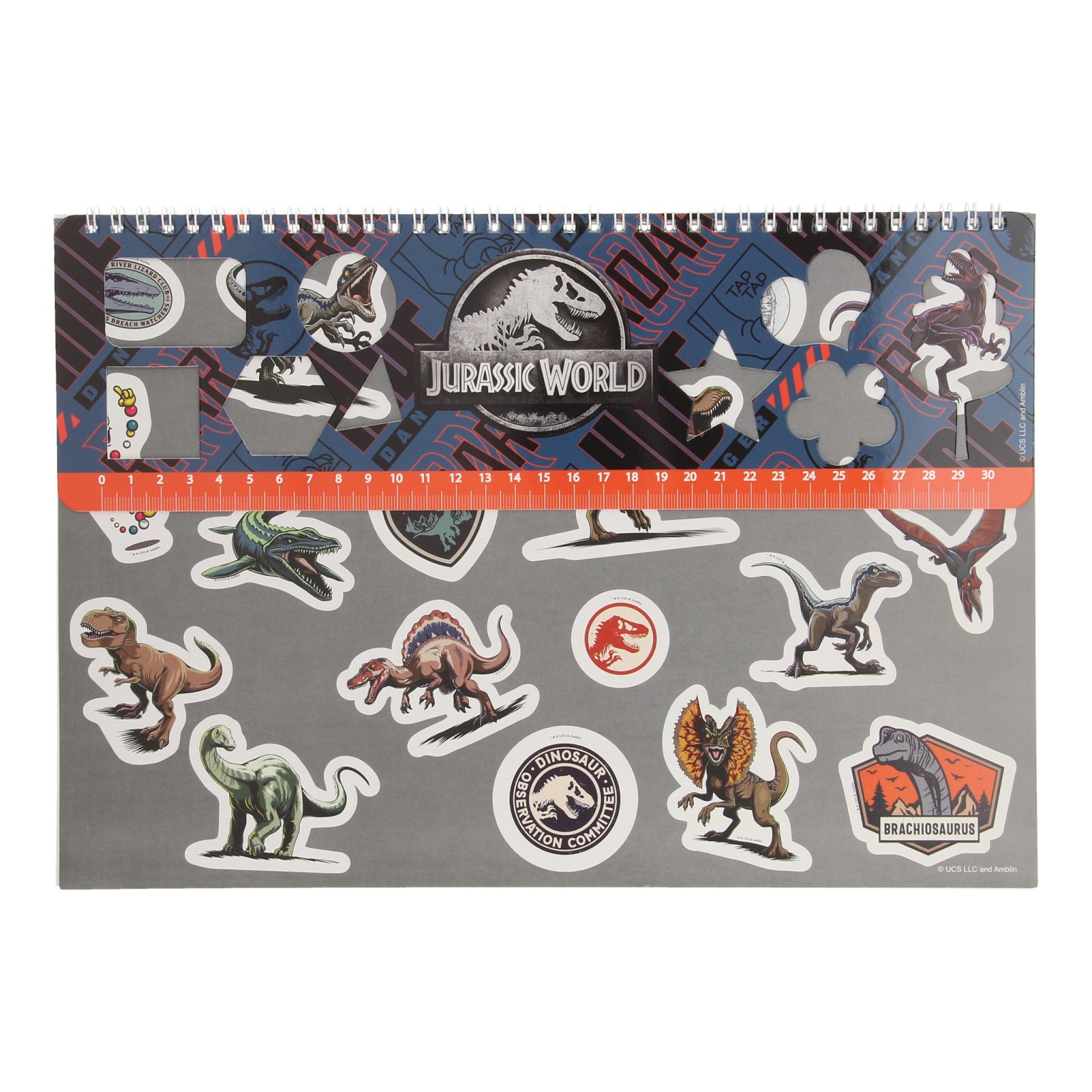 Schetsboek Jurassic met Stickers