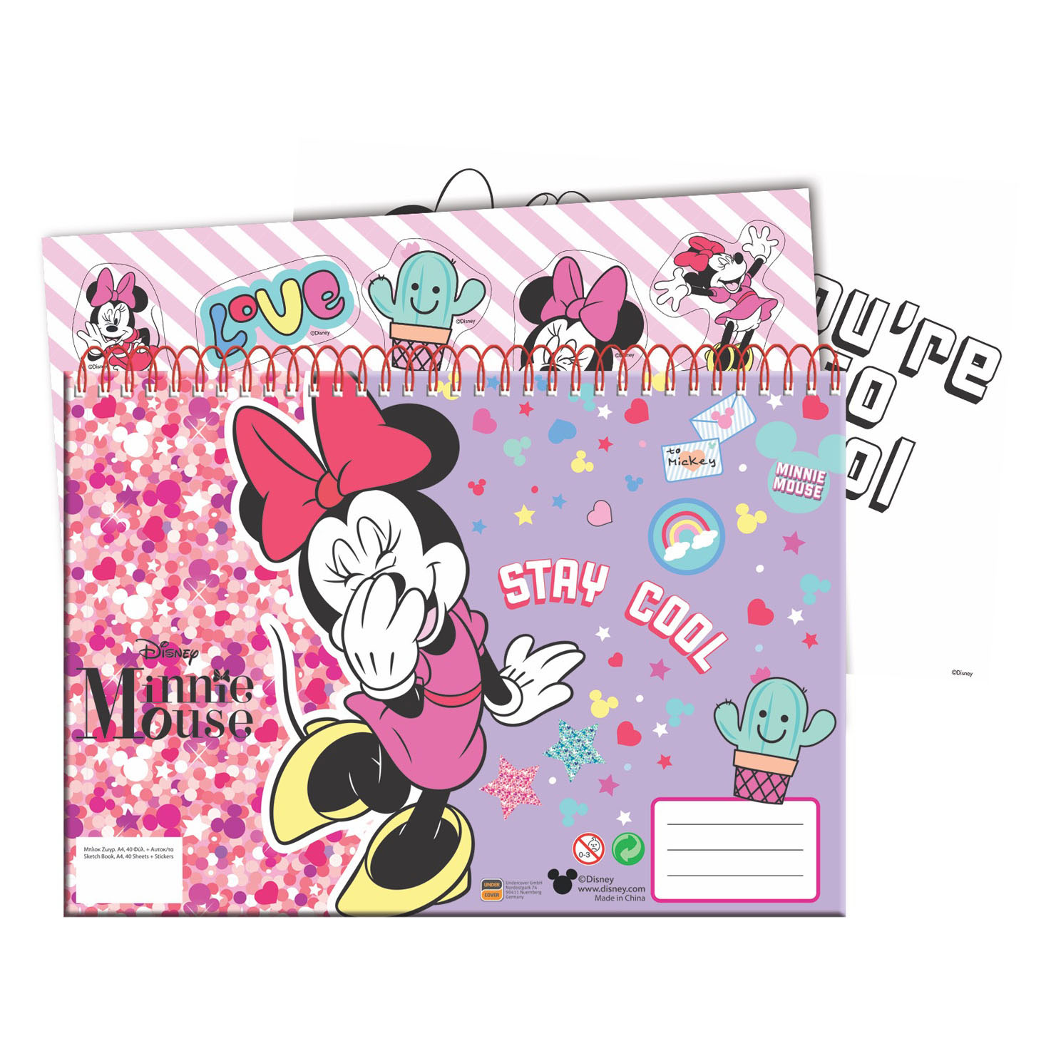 Carnet de croquis Minnie Mouse