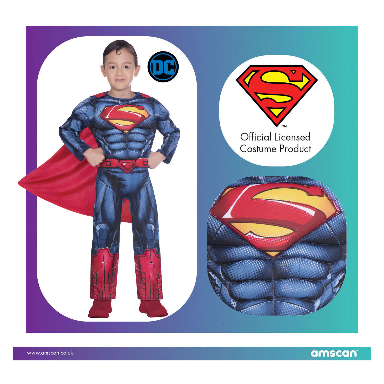 Déguisement enfant Superman Classic, 4-6 ans