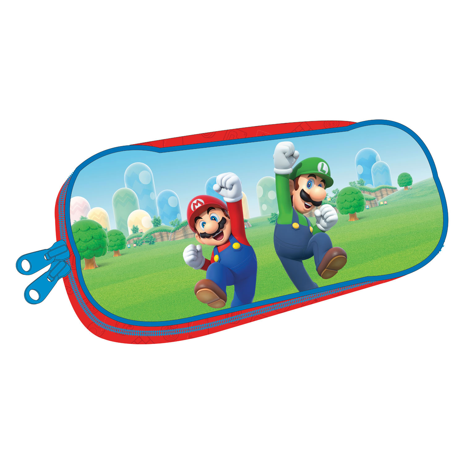 Trousse ovale Super Mario avec fermeture éclair