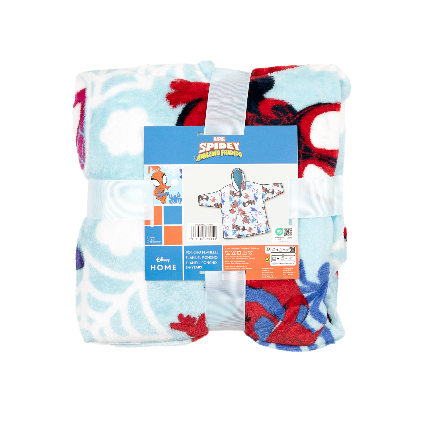 Spidey Kinder Fleece Hoodie Deken Trui, 3-6 jaar