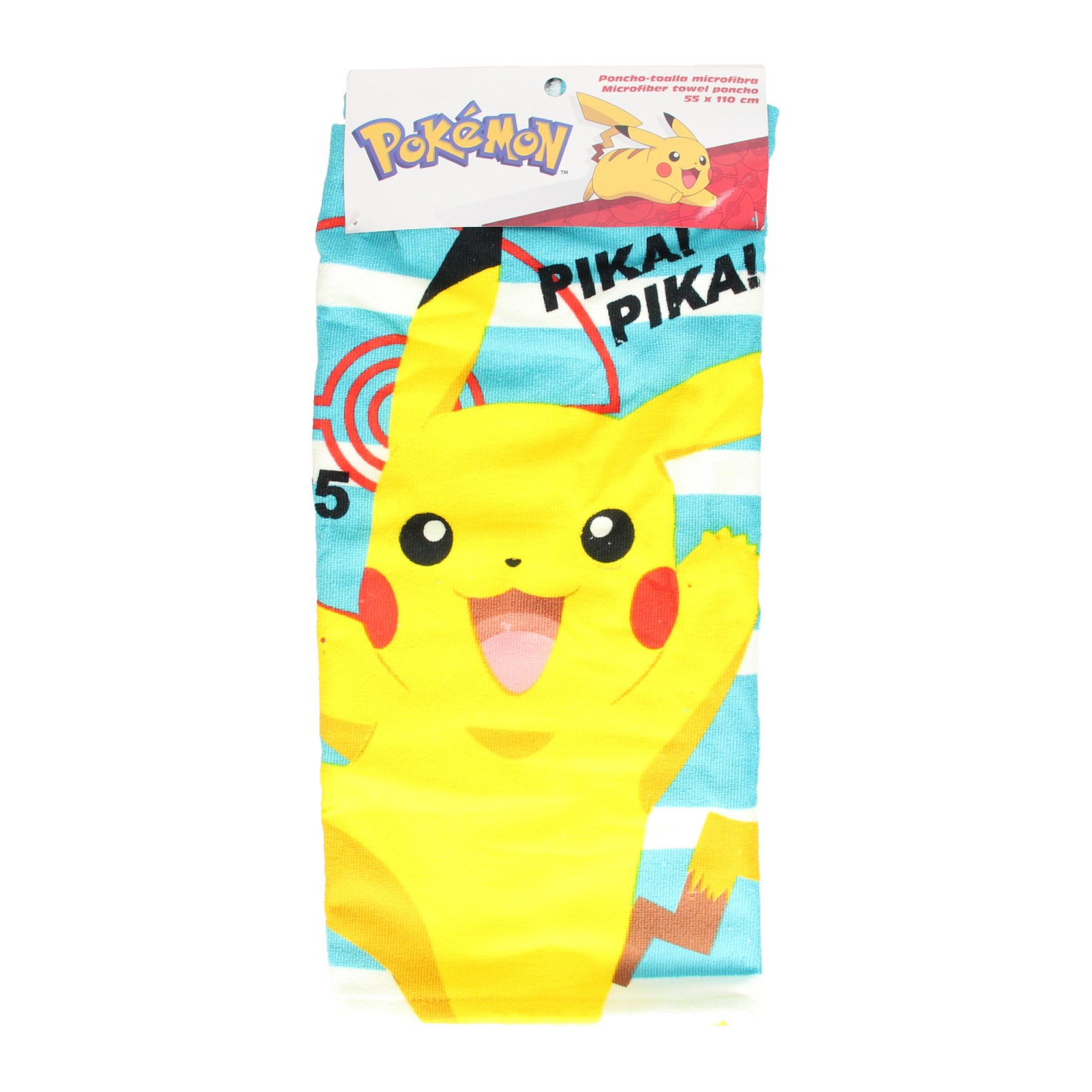 Pokemon Badponcho - Poncho - Badcape - Sneldrogend - 55x110 cm - One Size (ongeveer 2 t/m 5 jaar)