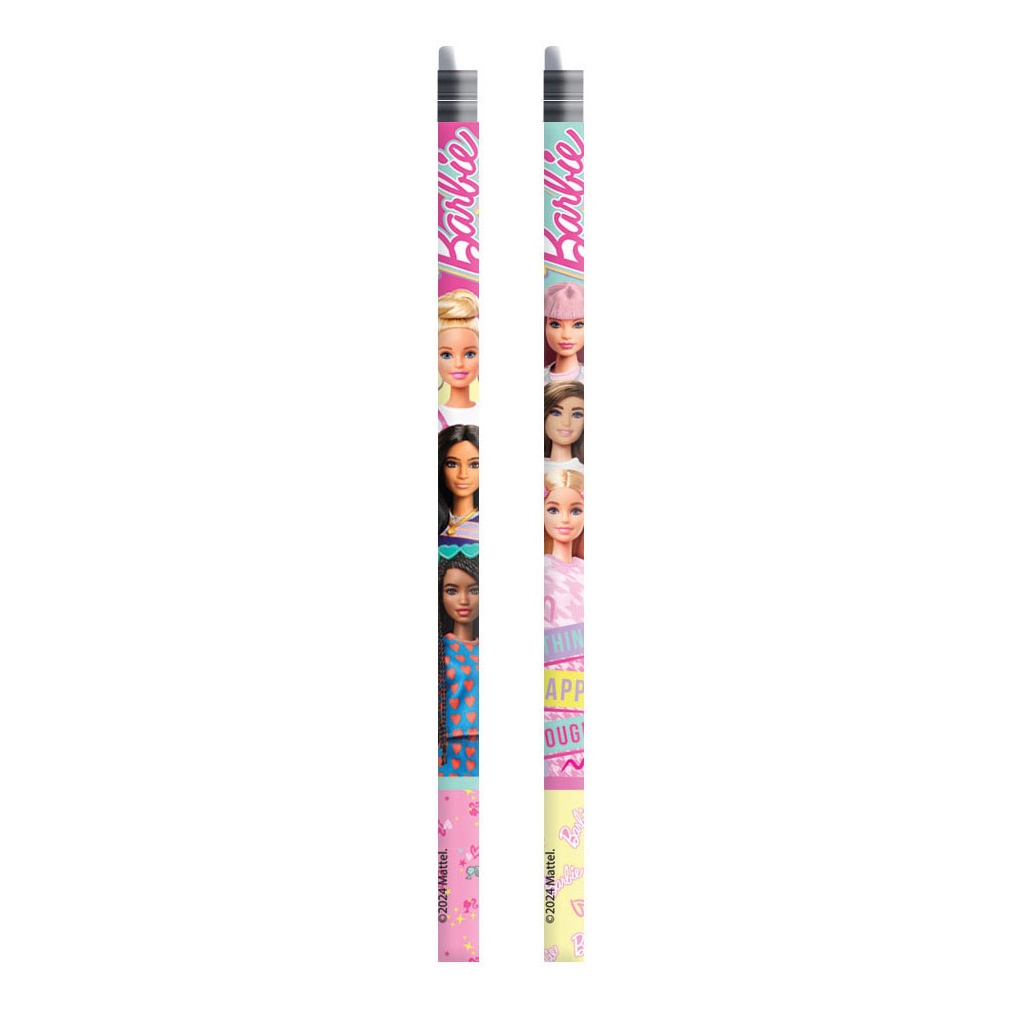 Crayon Barbie gris avec gomme