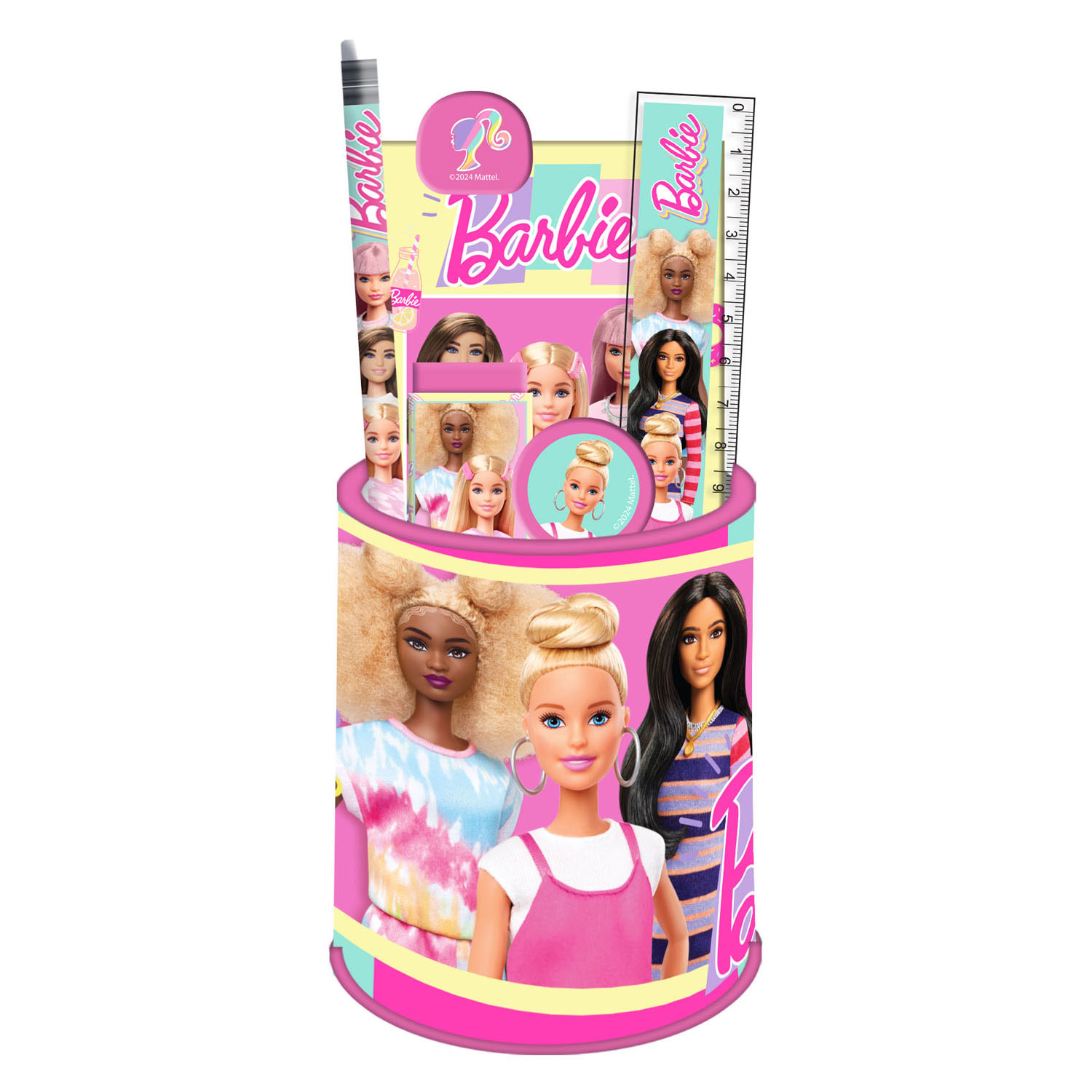 Schreibtischset Barbie, 7-teilig.