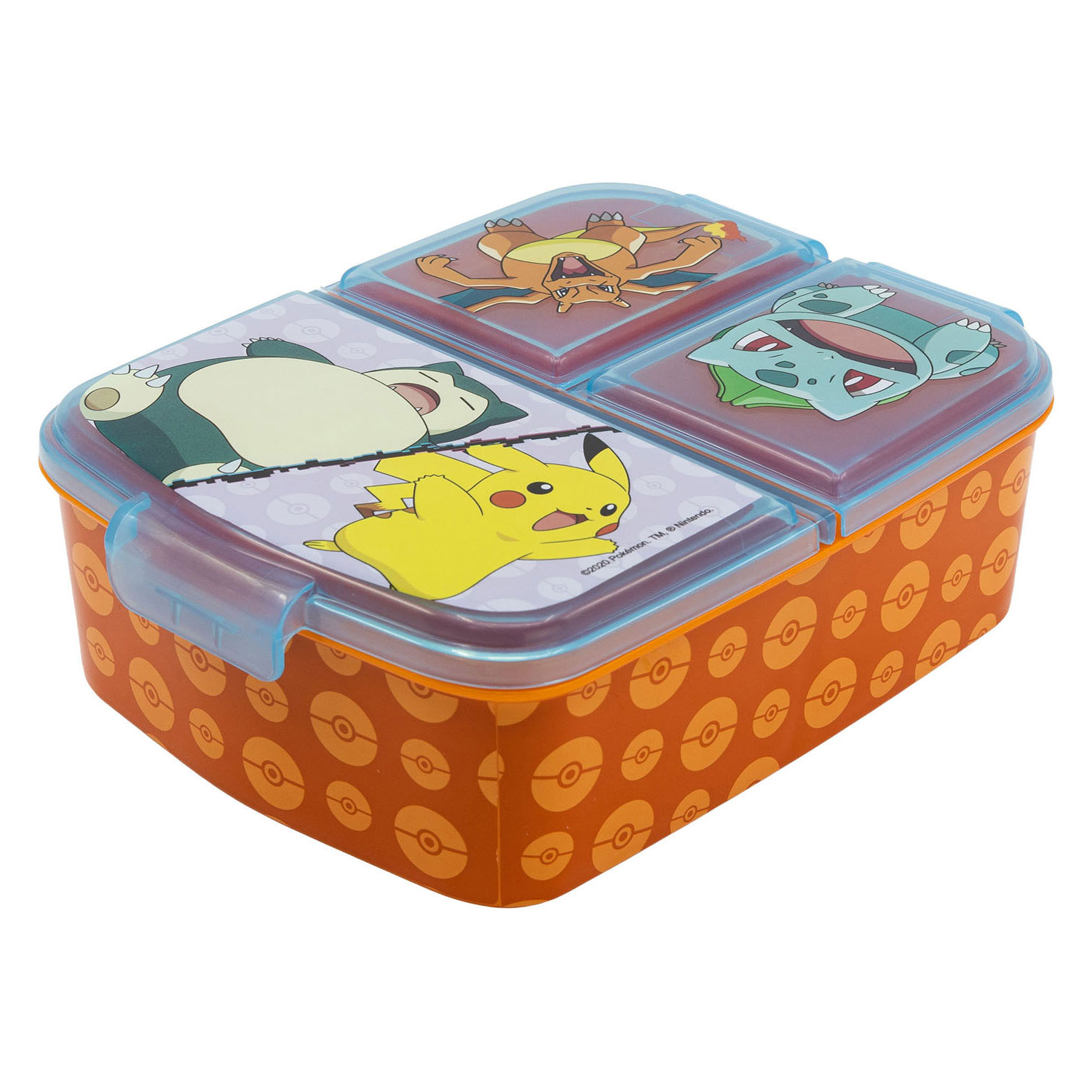 Boîte à lunch Pokémon avec 3 compartiments