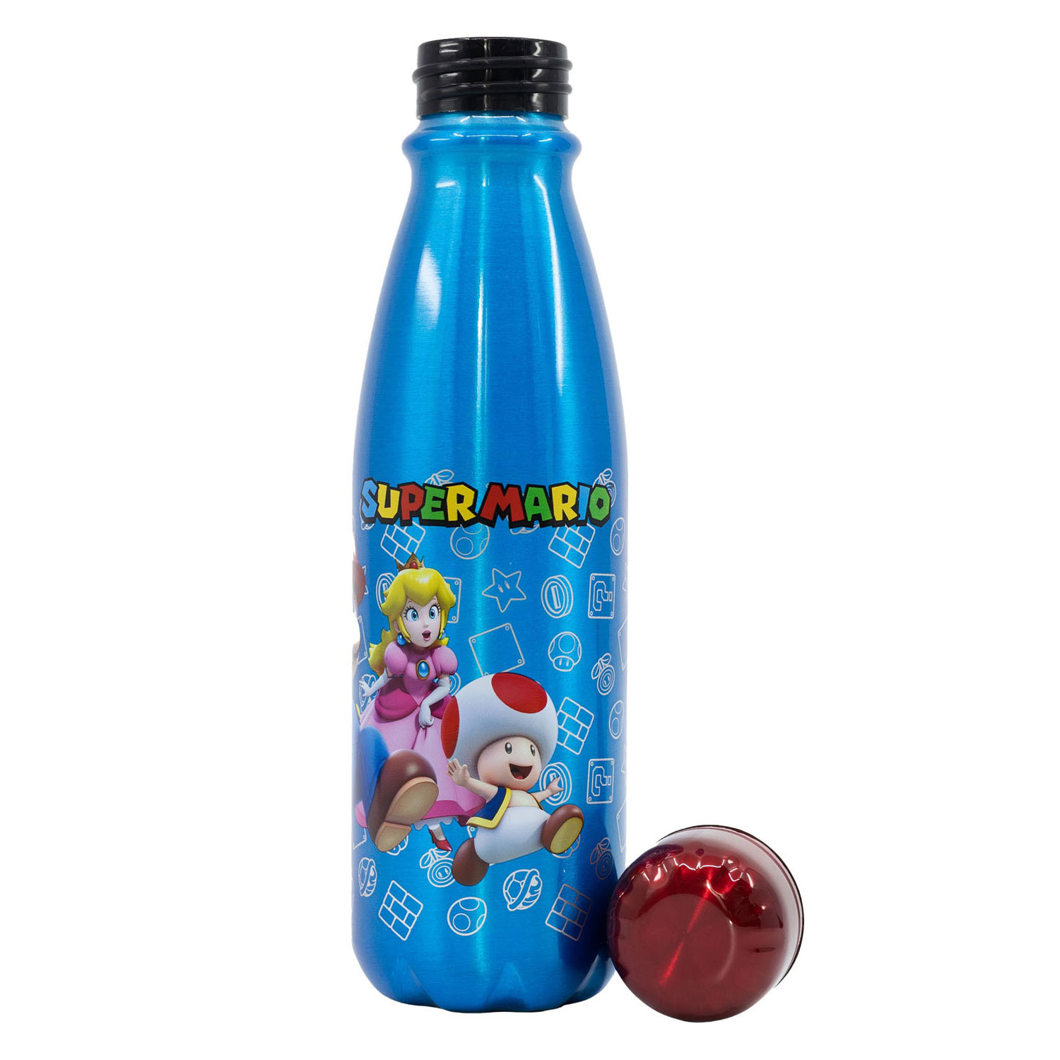 Trinkflasche Aluminium Super Mario, 600ml