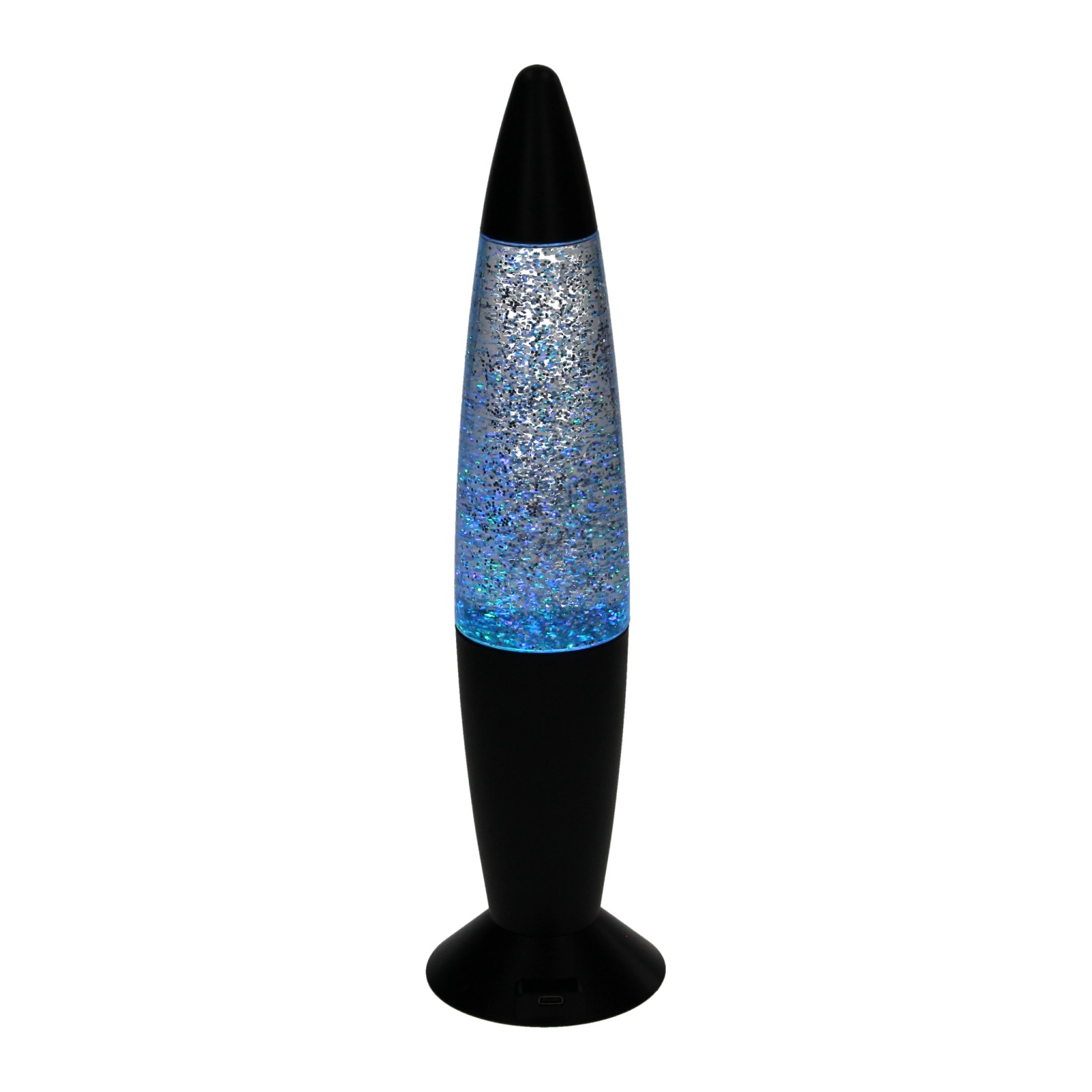 Lampe LED à paillettes changeant de couleur, 34 cm