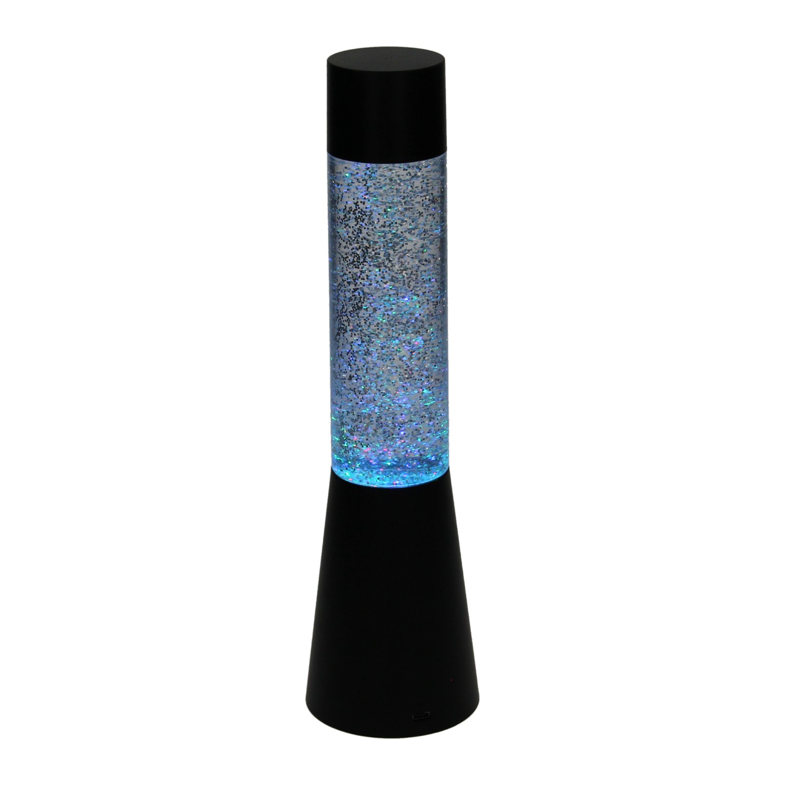 Lampe LED à paillettes changeant de couleur, 33 cm