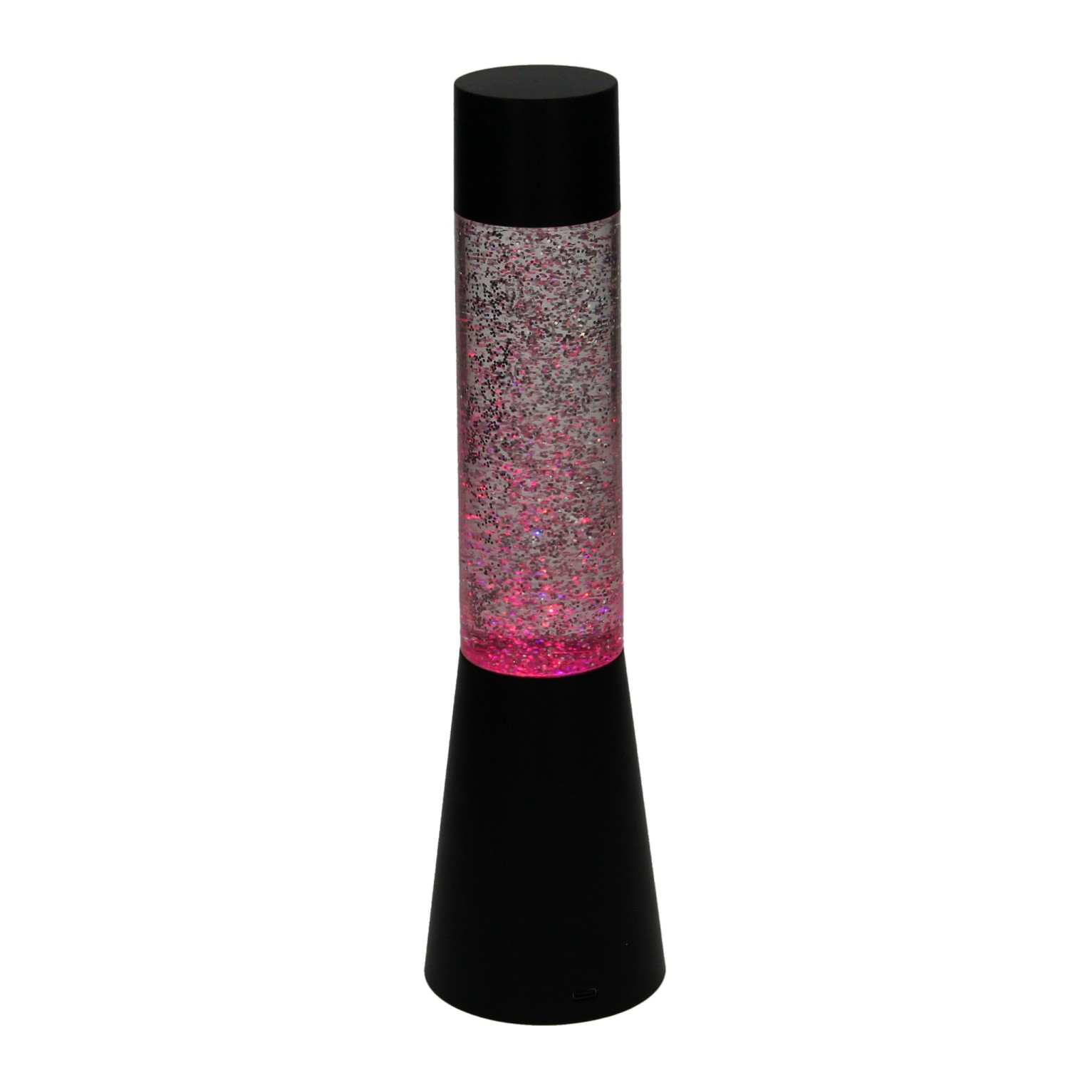 Lampe LED à paillettes changeant de couleur, 33 cm