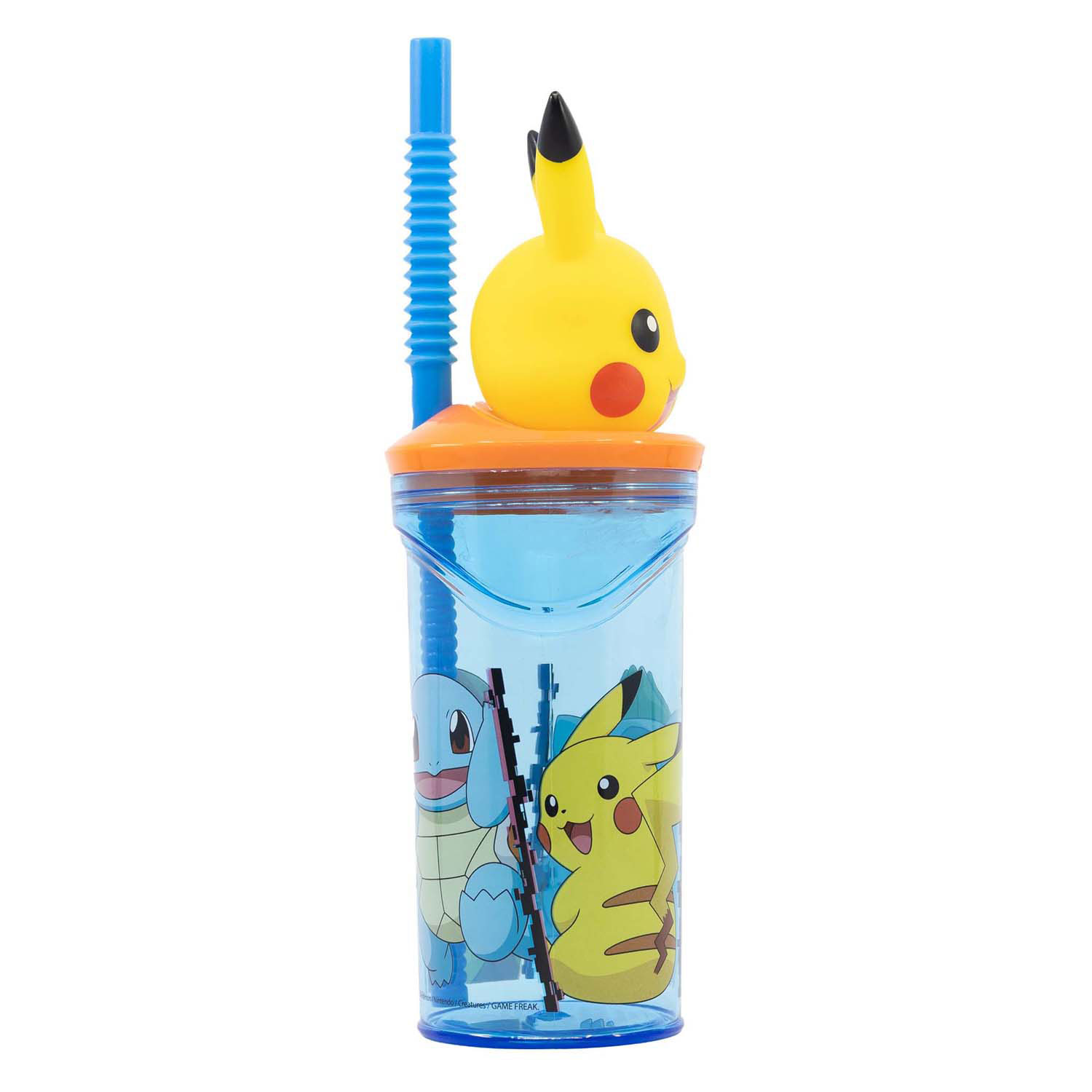 3D-Trinkflasche mit Strohhalm Pokémon, 360 ml