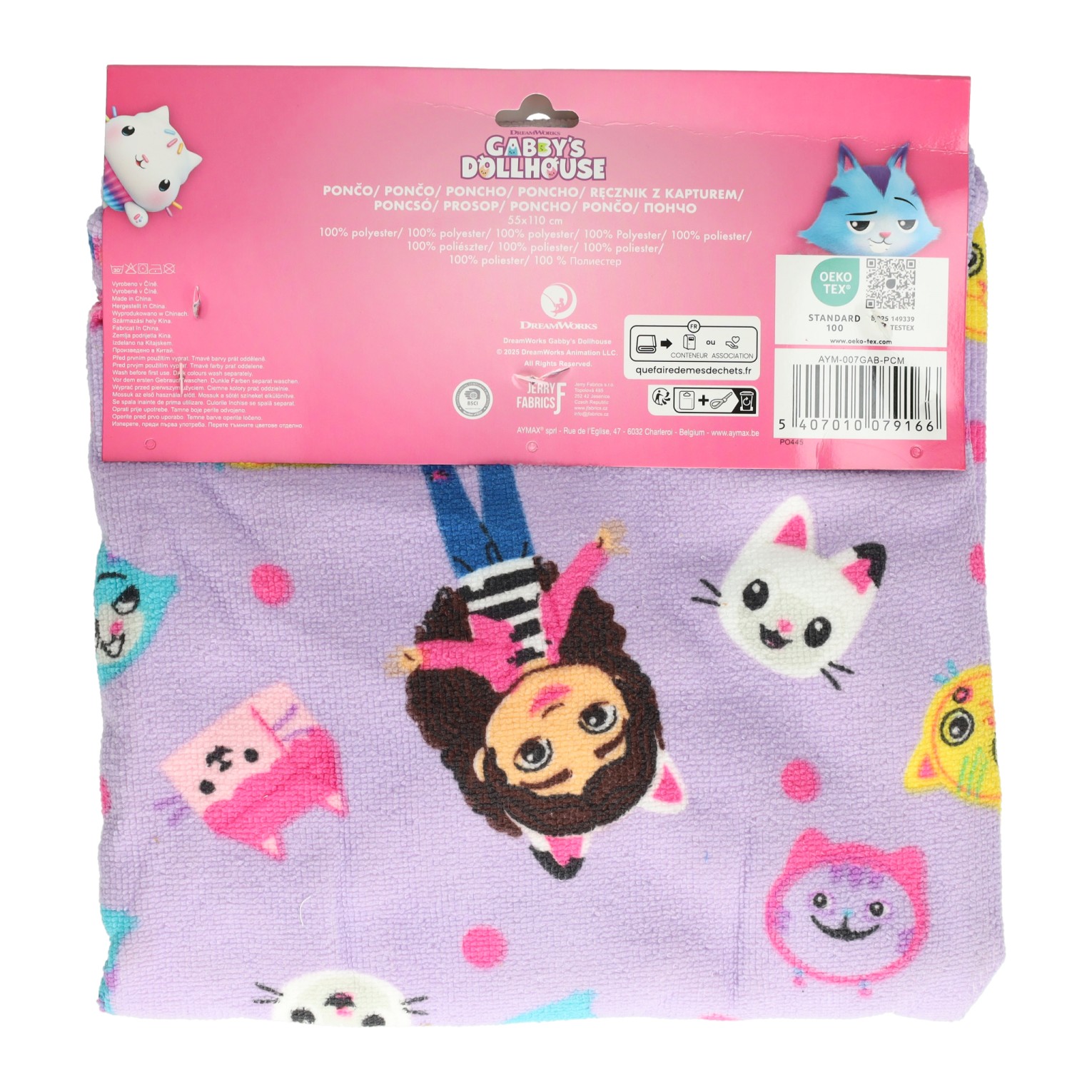 Serviette Poncho Gabby et la maison magique