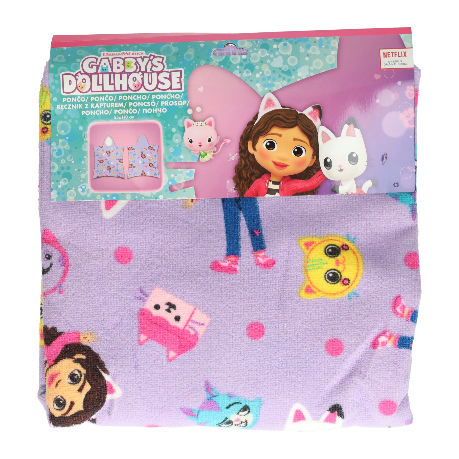 Serviette Poncho Gabby et la maison magique