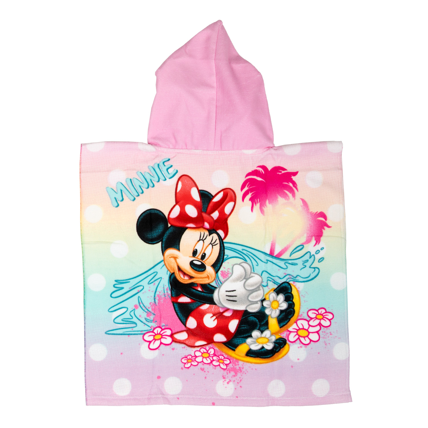 Serviette Poncho Minnie Mouse 55x110cm