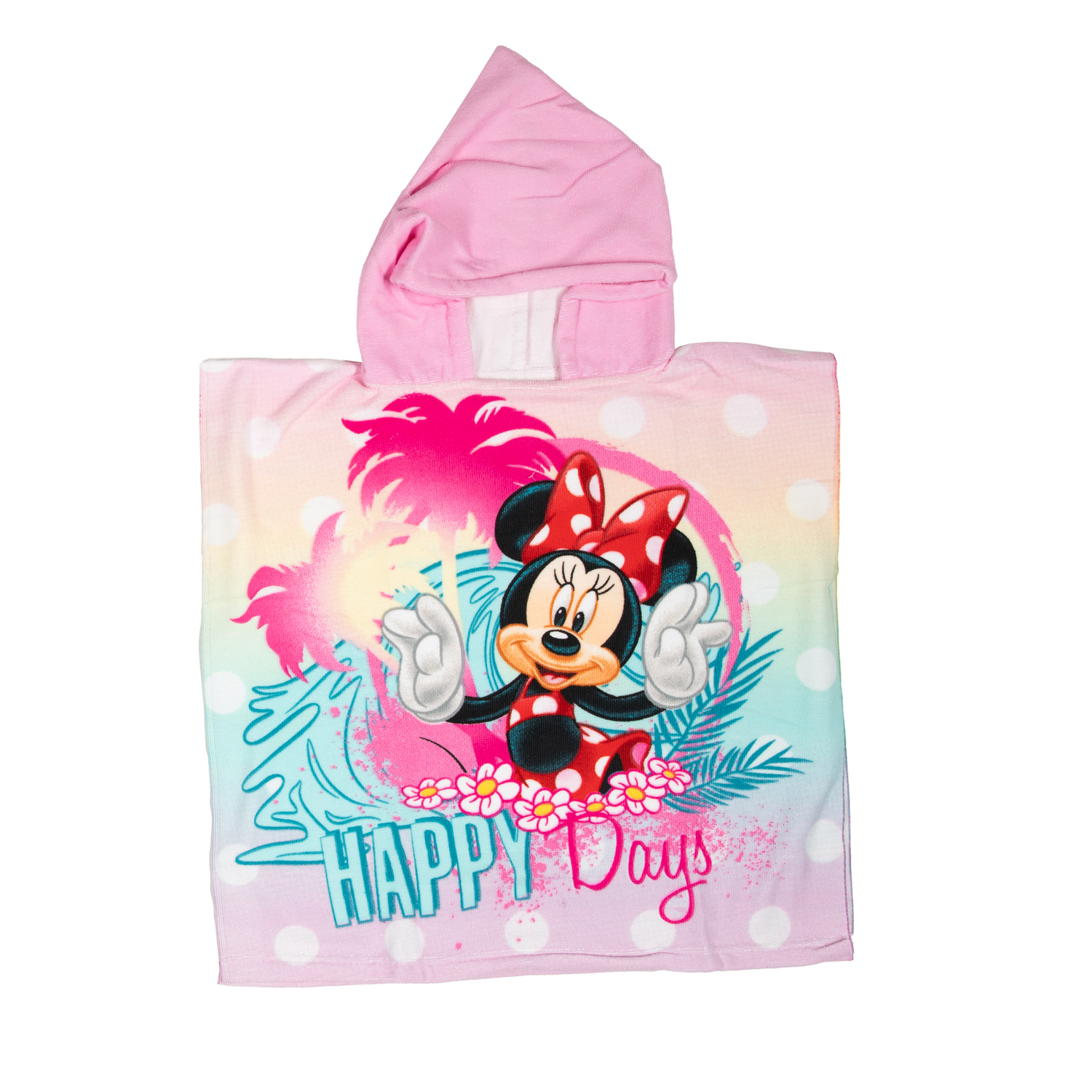 Serviette Poncho Minnie Mouse 55x110cm