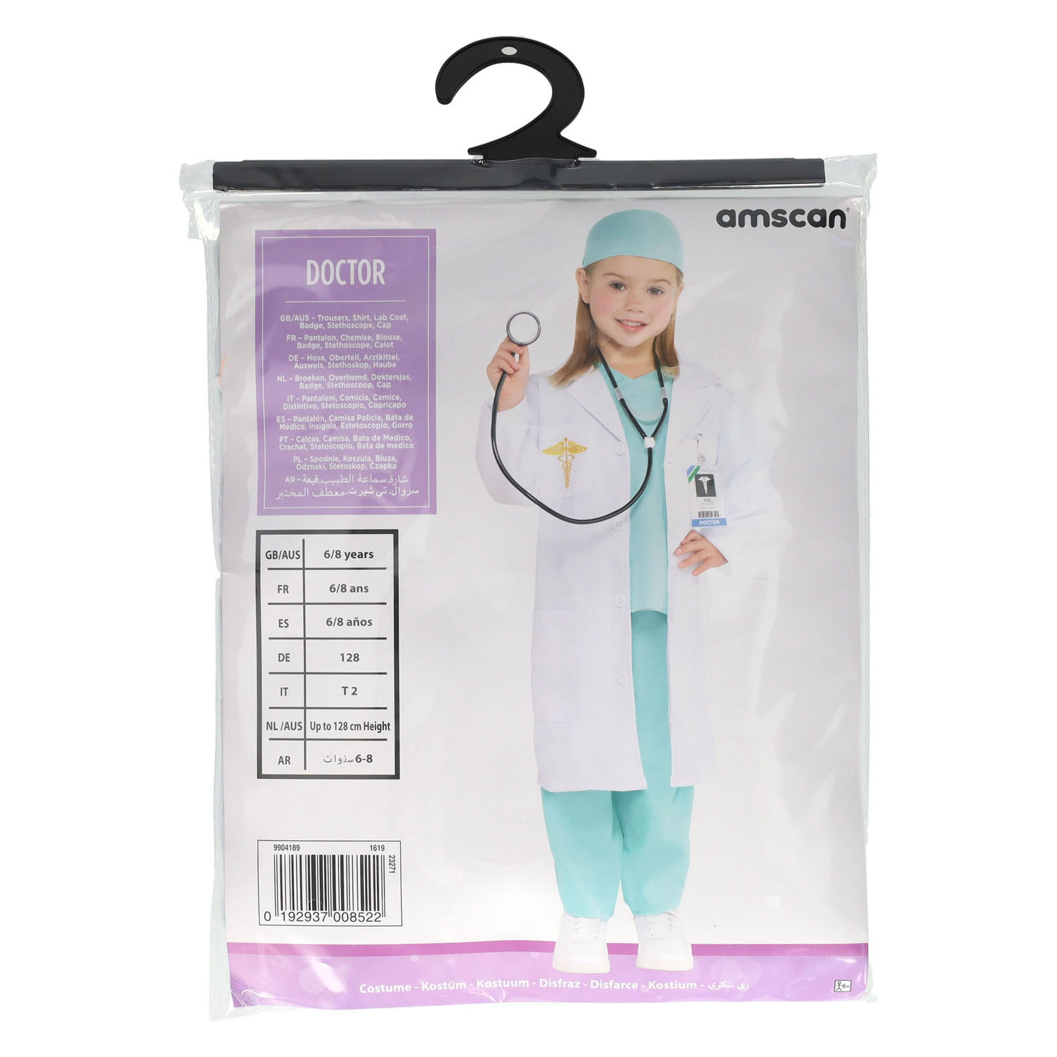 Déguisement de docteur pour fille - 6-8 ans