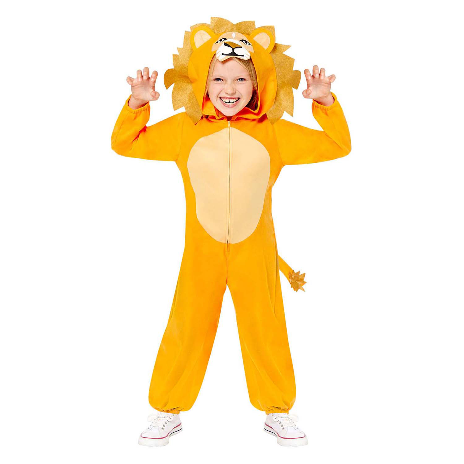 Kinderkostuum Leeuw Onesie - 4-6 jaar