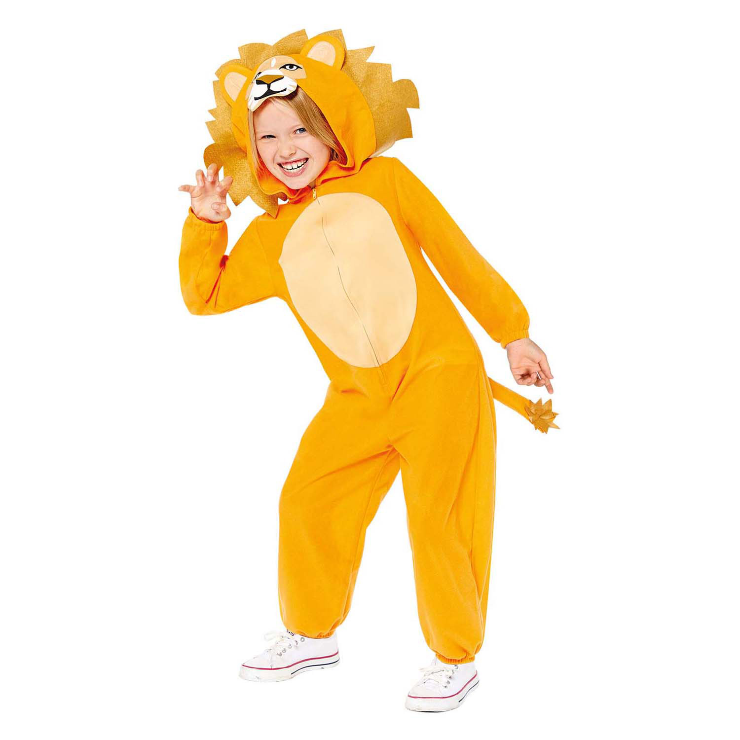 Kinderkostuum Leeuw Onesie - 4-6 jaar