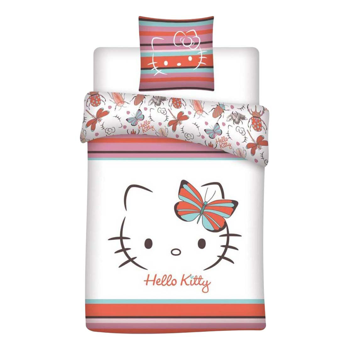 Housse de couette Hello Kitty - 140 x 200 cm