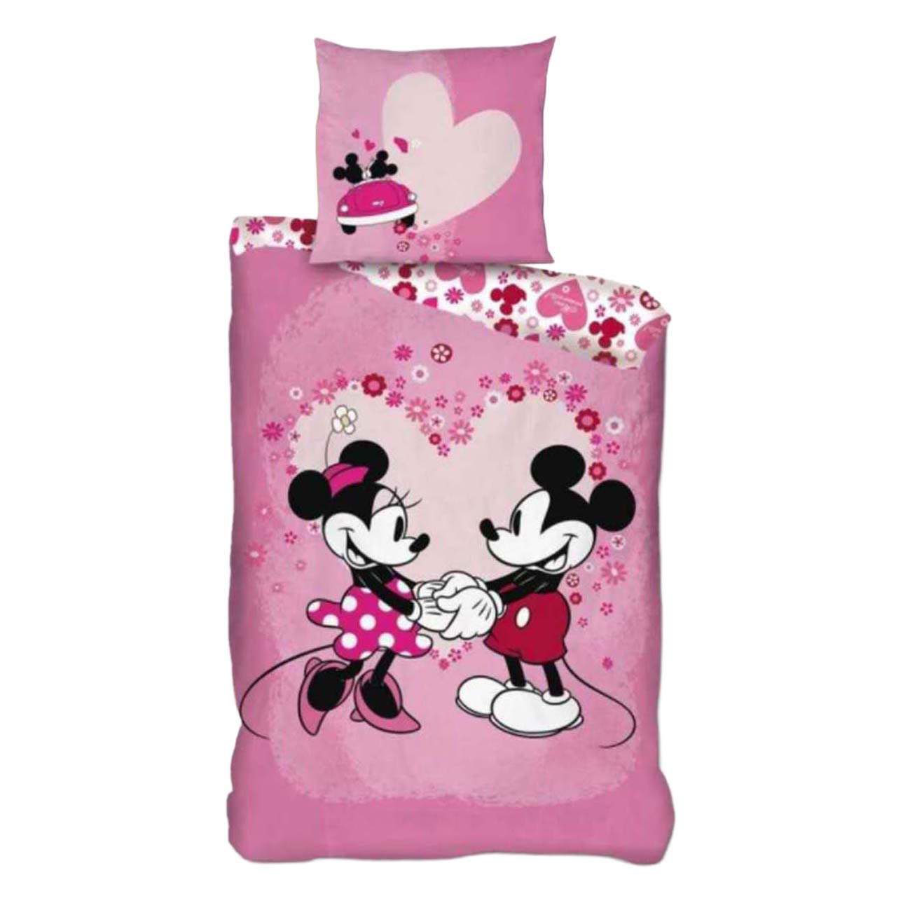 Housse de couette Mickey et Minnie - 140 x 200 cm